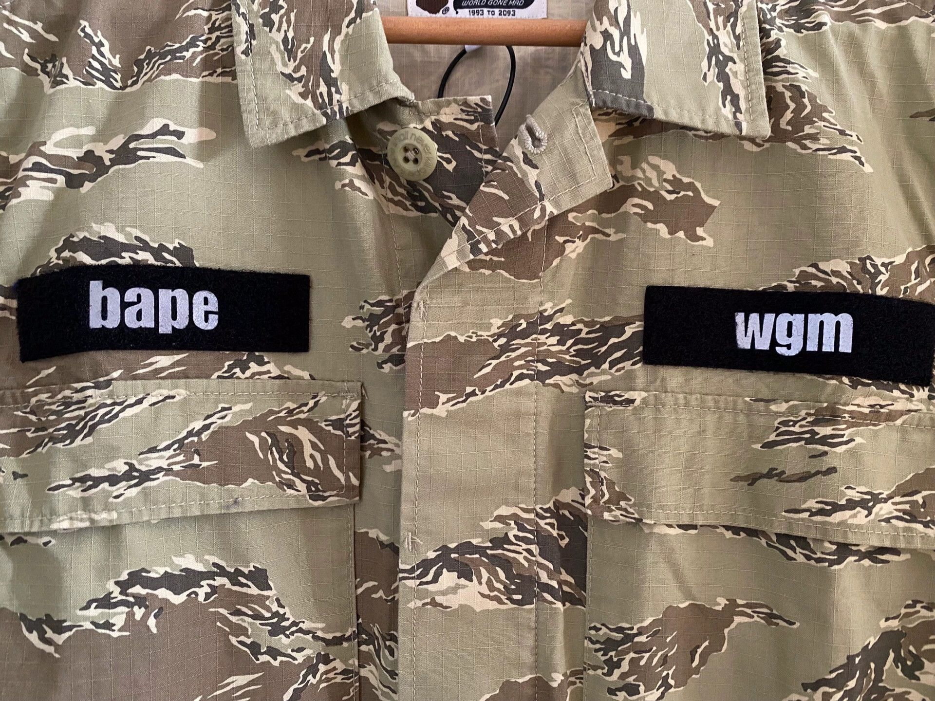 Bape BAPE Tiger Camo Military Shirt 17SS Size US L / EU 52-54 / 3 - 3 Thumbnail