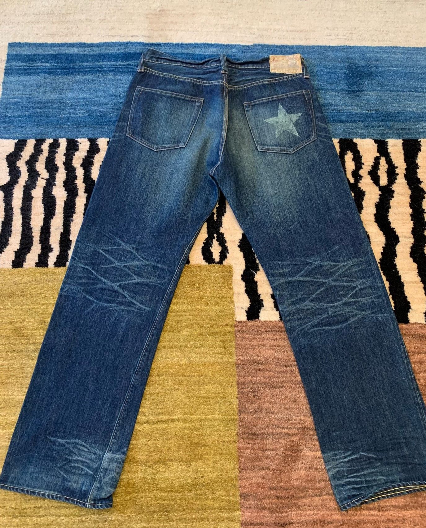 Sugar Cane Sugar Cane 901 Relaxed Straight Jeans Size US 34 / EU 50 - 7 Thumbnail