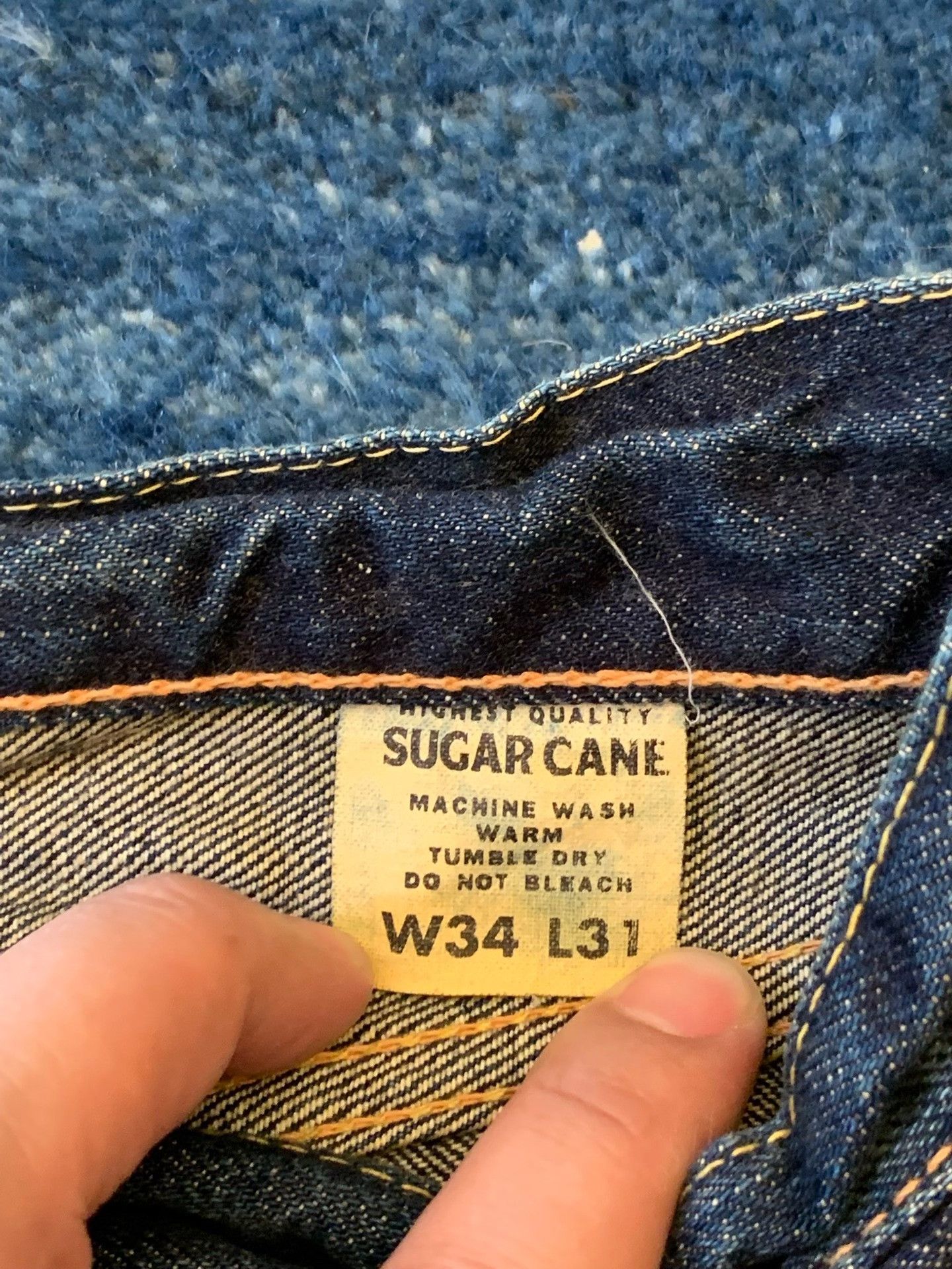 Sugar Cane Sugar Cane 901 Relaxed Straight Jeans Size US 34 / EU 50 - 6 Thumbnail