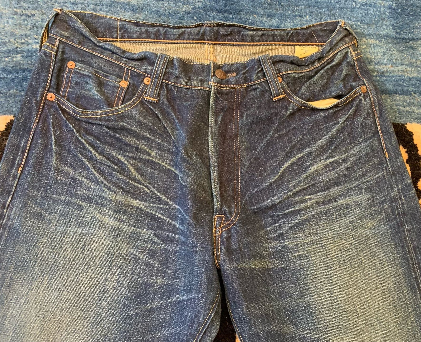 Sugar Cane Sugar Cane 901 Relaxed Straight Jeans Size US 34 / EU 50 - 2 Thumbnail