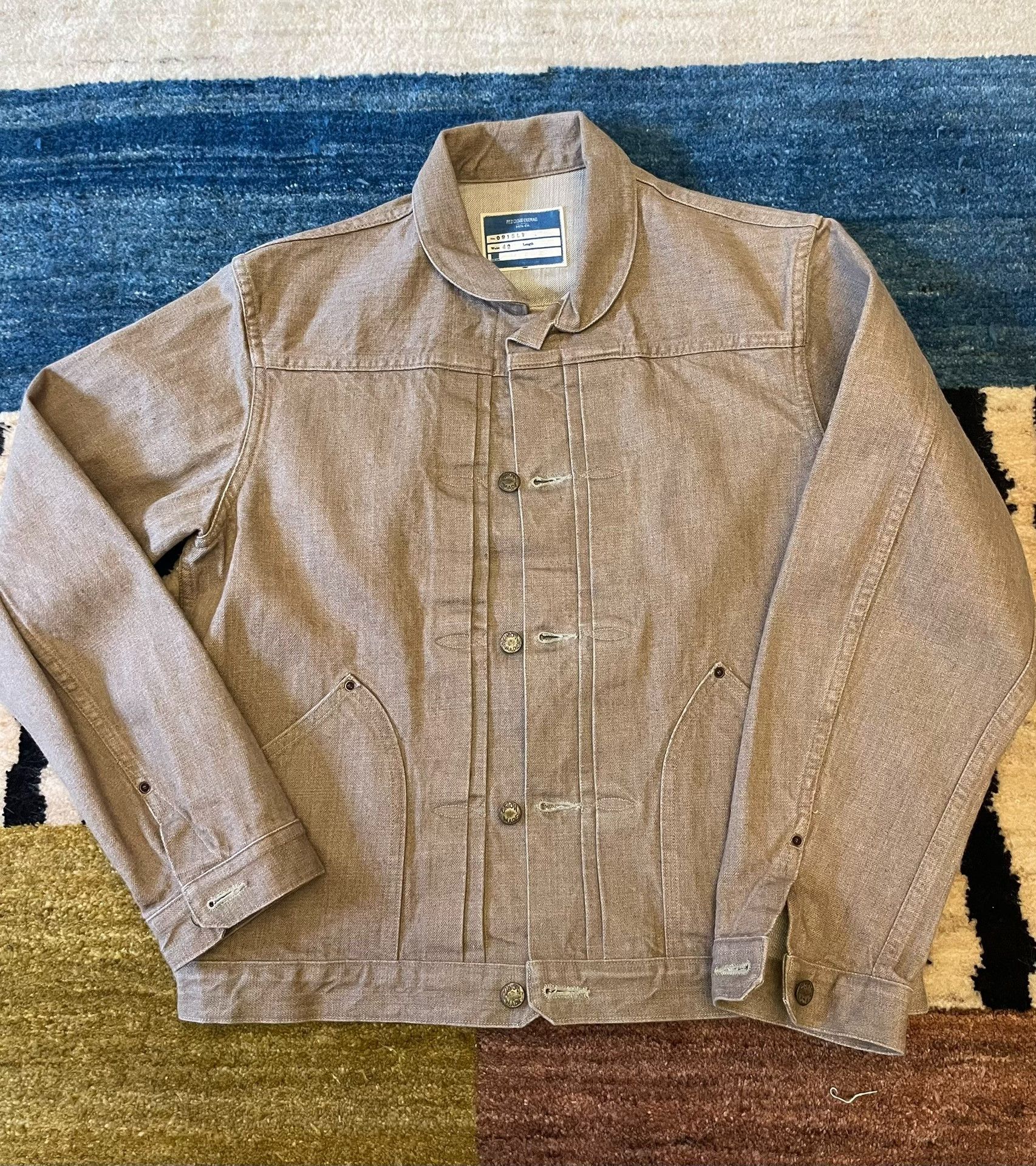 Red Clouds Collective Red Cloud Light Khaki Denim Jacket Size US L / EU 52-54 / 3 - 2 Thumbnail