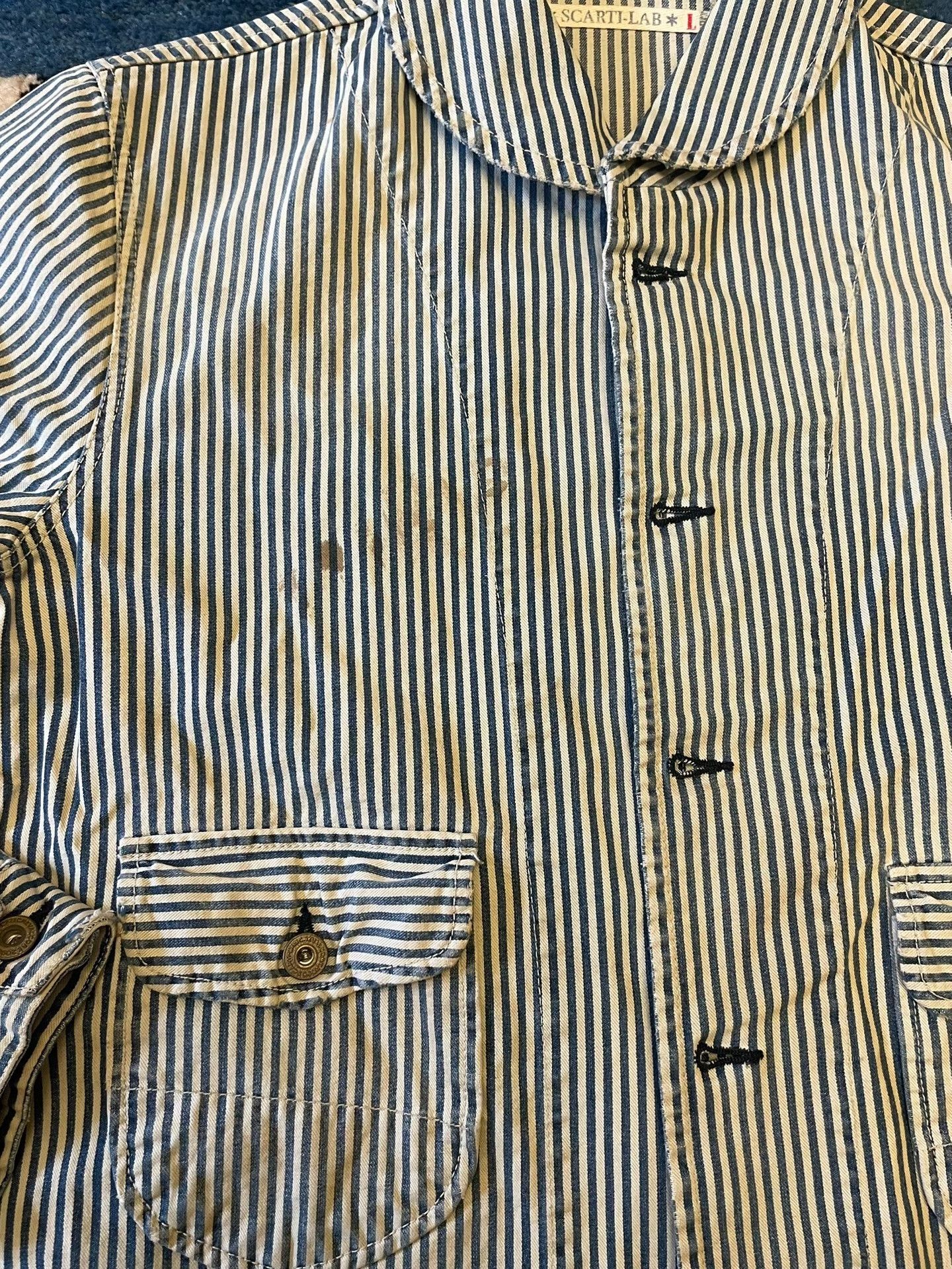 Scarti-Lab Scarti Lab Striped Distressed Jacket Size US L / EU 52-54 / 3 - 3 Thumbnail