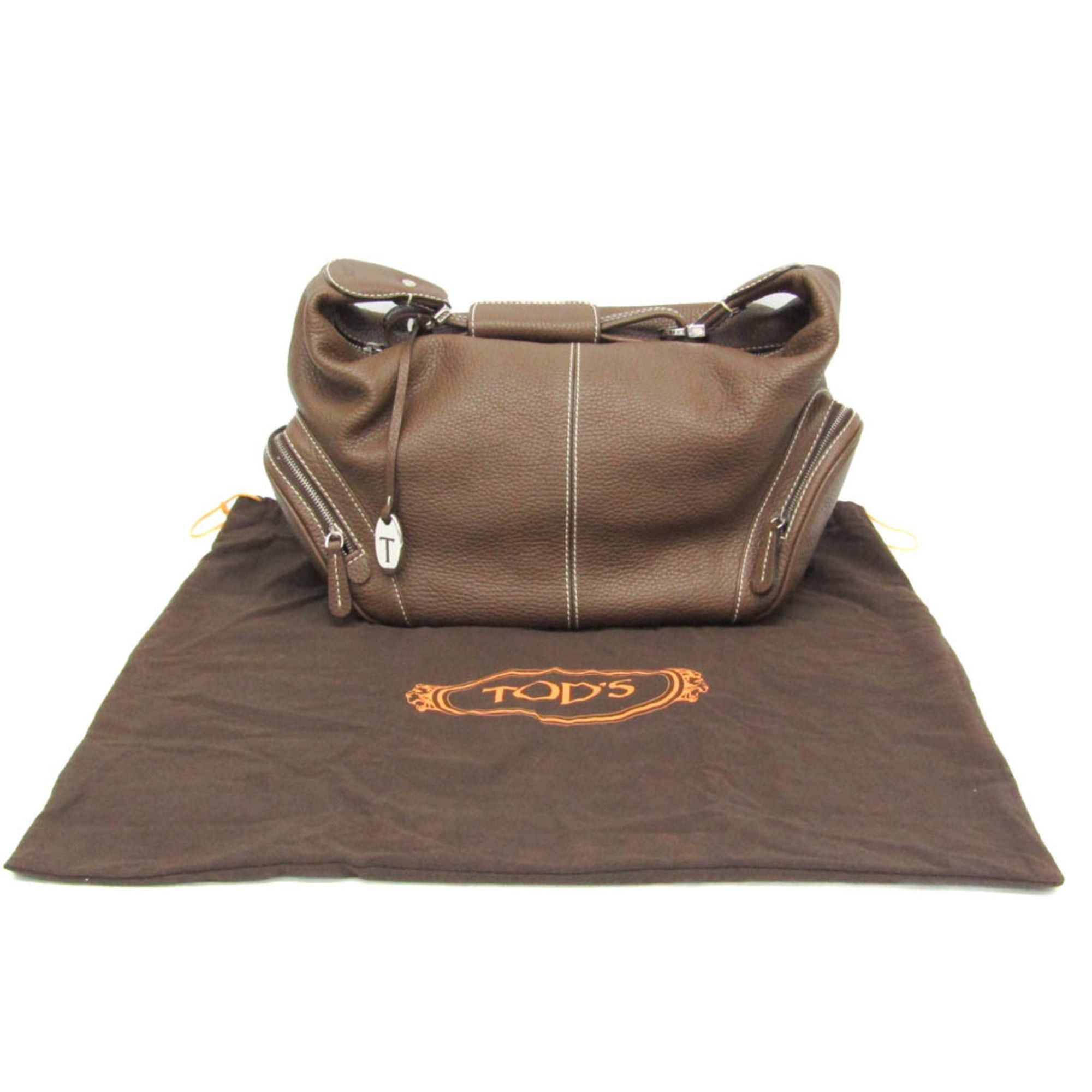Tod's Tod's One-shoulder Bag Women's Leather Shoulder Bag Brown Size ONE SIZE - 2 Thumbnail