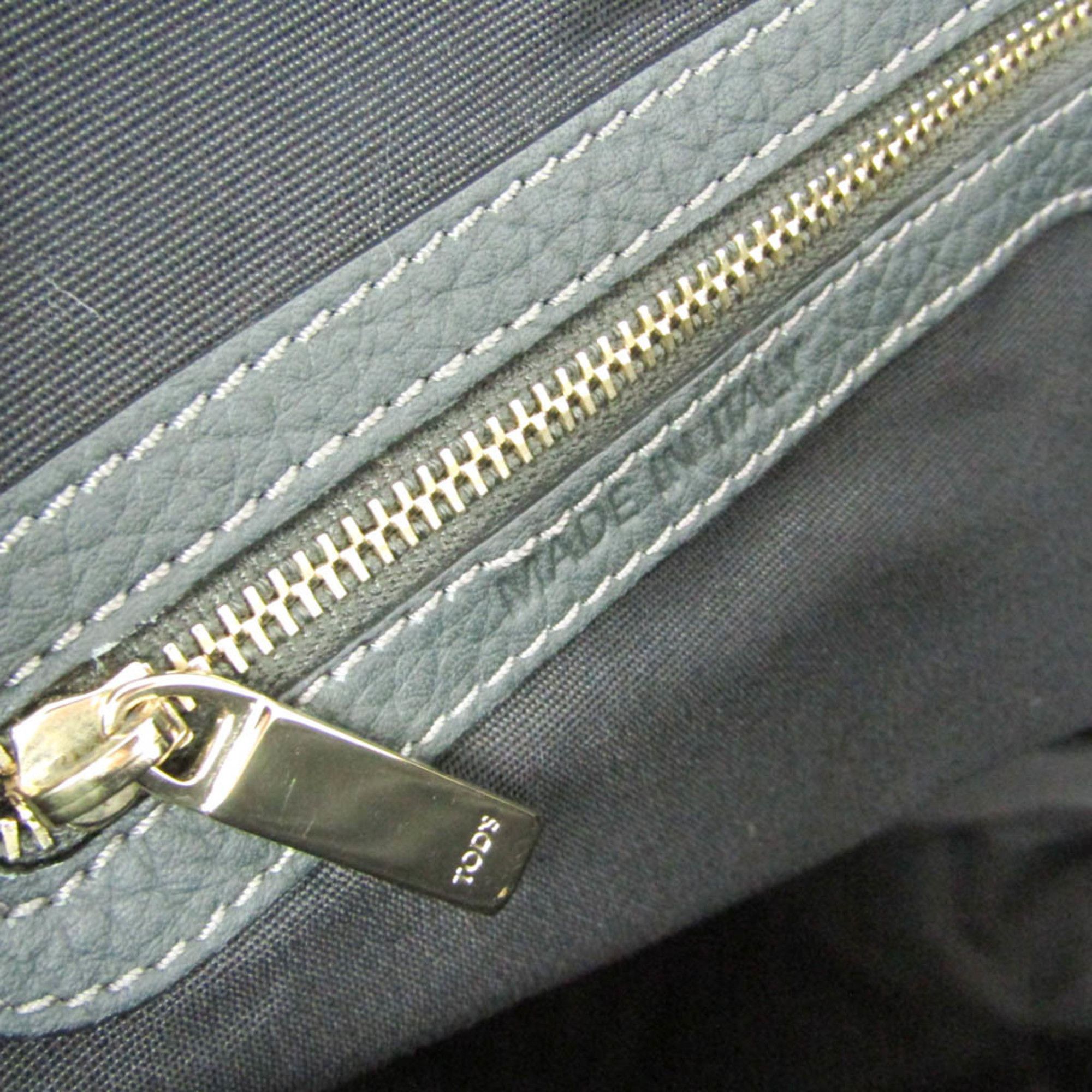 Tod's Tod's 2-way Bag Men,Women Leather Handbag,Shoulder Bag Dark Gray Size ONE SIZE - 16 Thumbnail