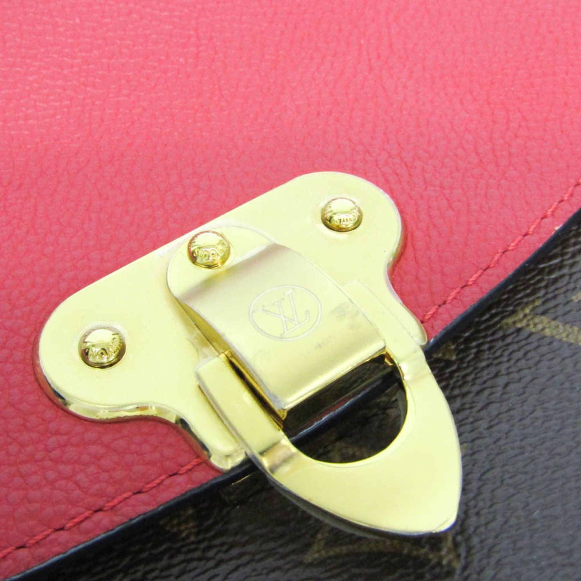 Louis Vuitton Louis Vuitton Monogram Saint Placide M43713 Women's Shoulder Bag Brown,Red Color Size ONE SIZE - 6 Thumbnail