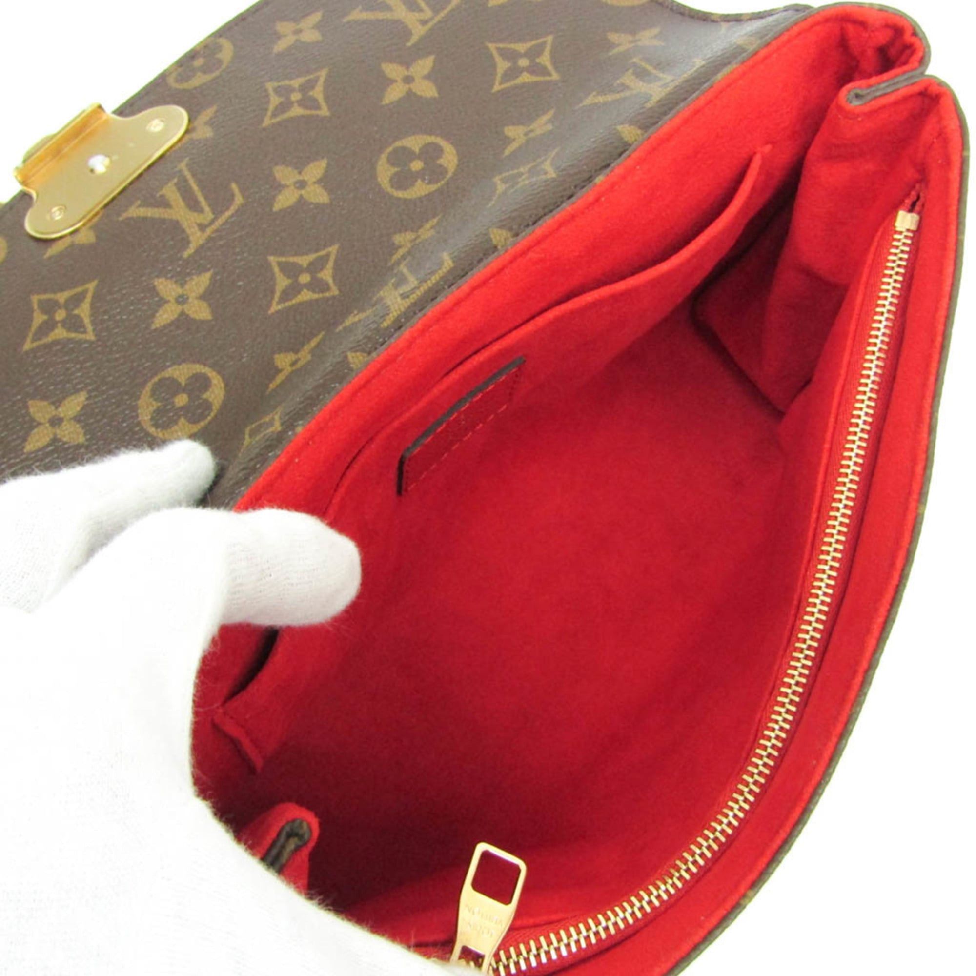 Louis Vuitton Louis Vuitton Monogram Saint Placide M43713 Women's Shoulder Bag Brown,Red Color Size ONE SIZE - 3 Thumbnail