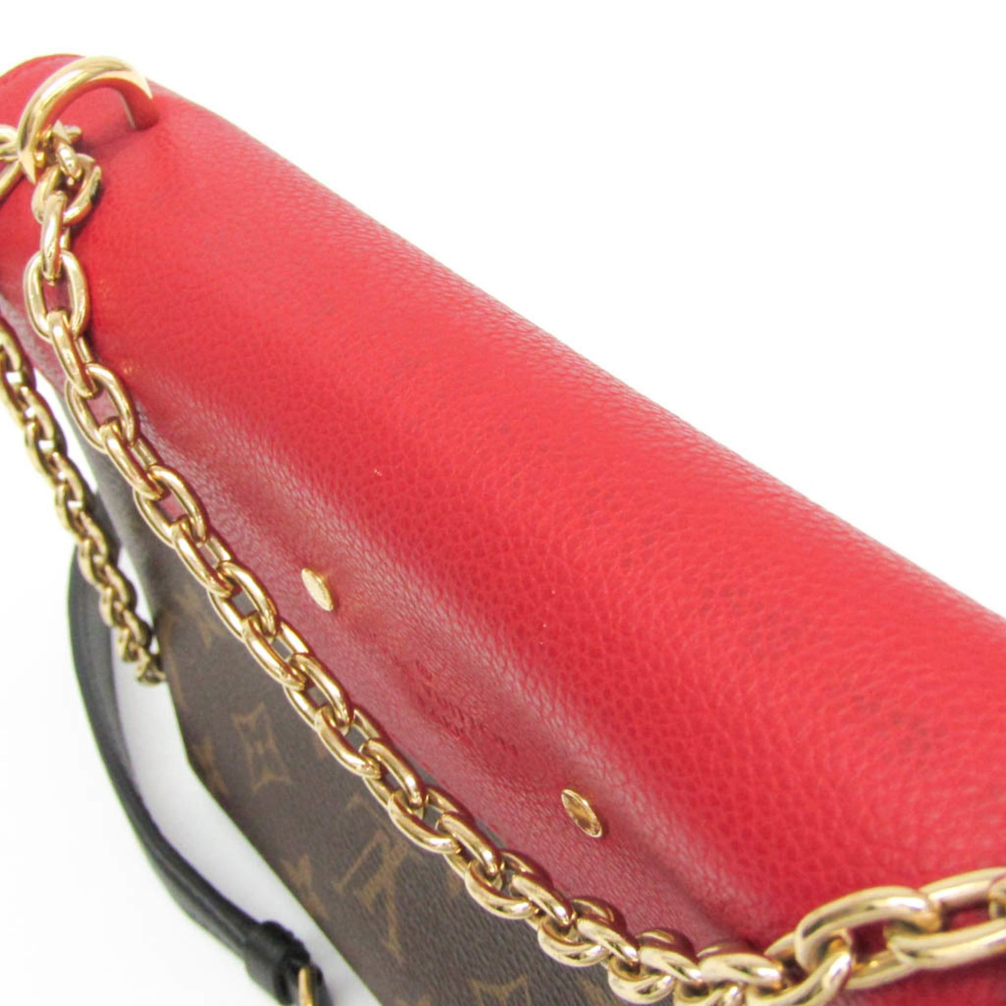 Louis Vuitton Louis Vuitton Monogram Saint Placide M43713 Women's Shoulder Bag Brown,Red Color Size ONE SIZE - 9 Thumbnail