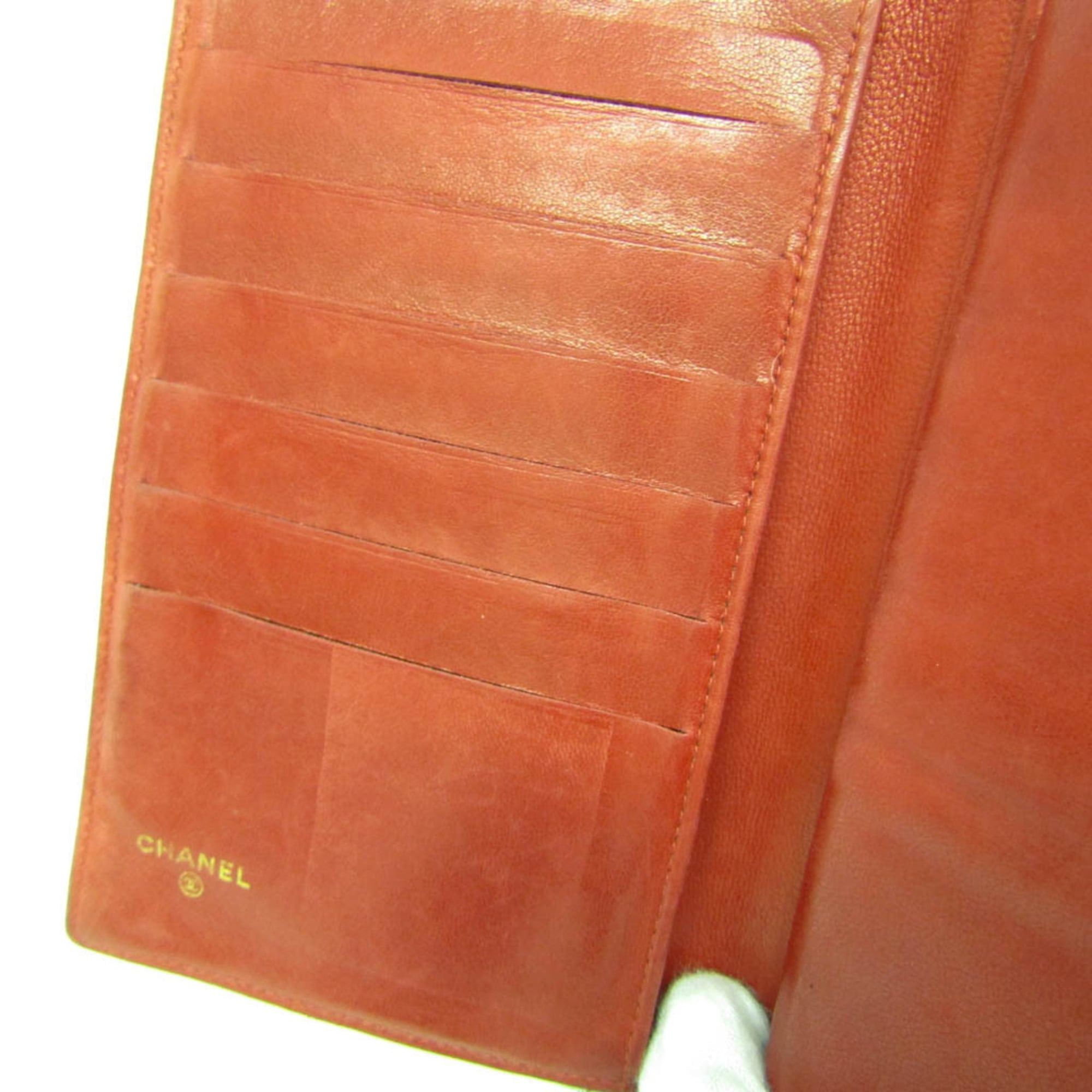 Chanel Chanel Coco Mark Women's Grained Calfskin Lambskin Long Wallet (bi-fold) Red Color Size ONE SIZE - 12 Thumbnail