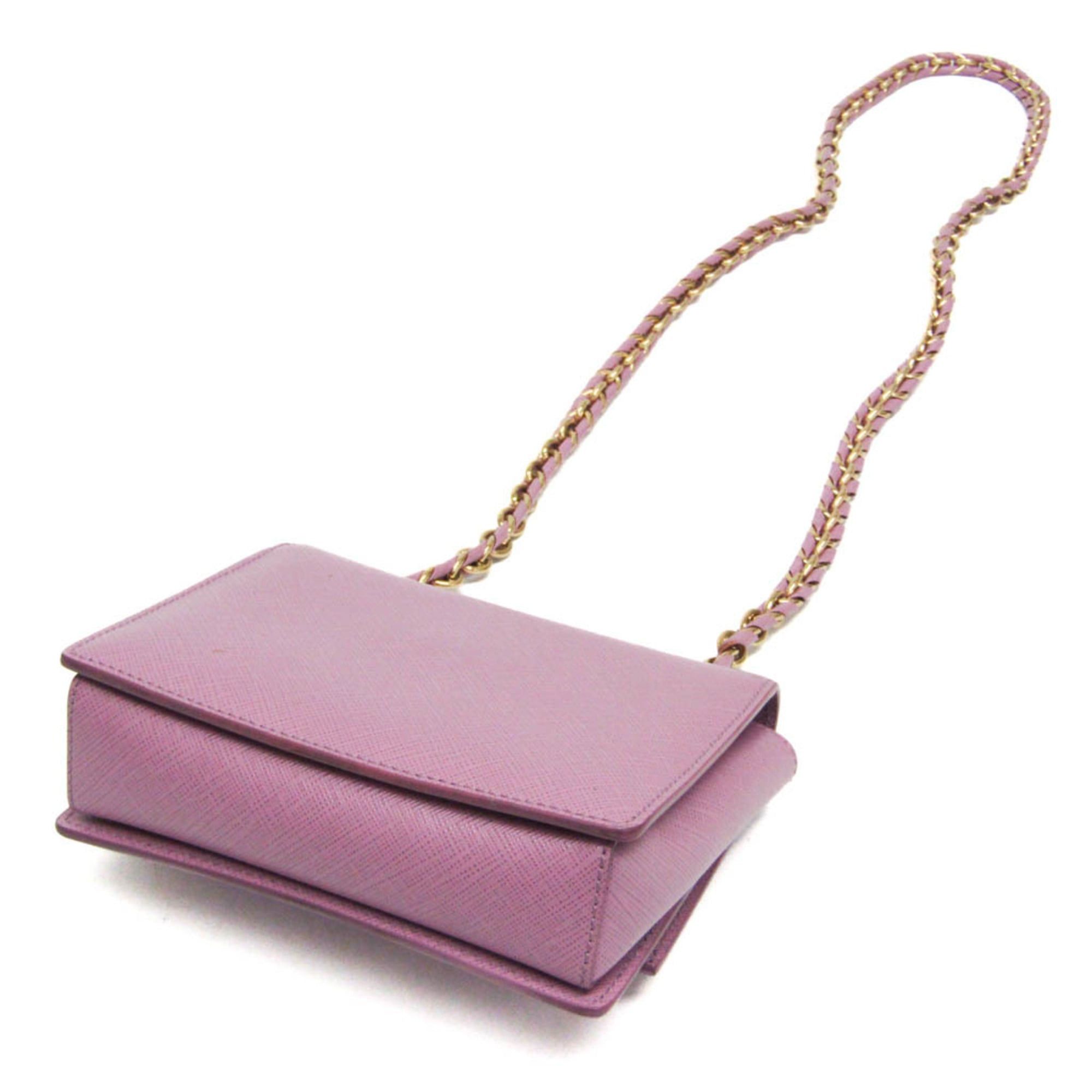 Salvatore Ferragamo Salvatore Ferragamo Vara Mini Chain Shoulder Bag AU-21 E479 Women's Leather Shoulder Bag Light Purple Size ONE SIZE - 2 Thumbnail