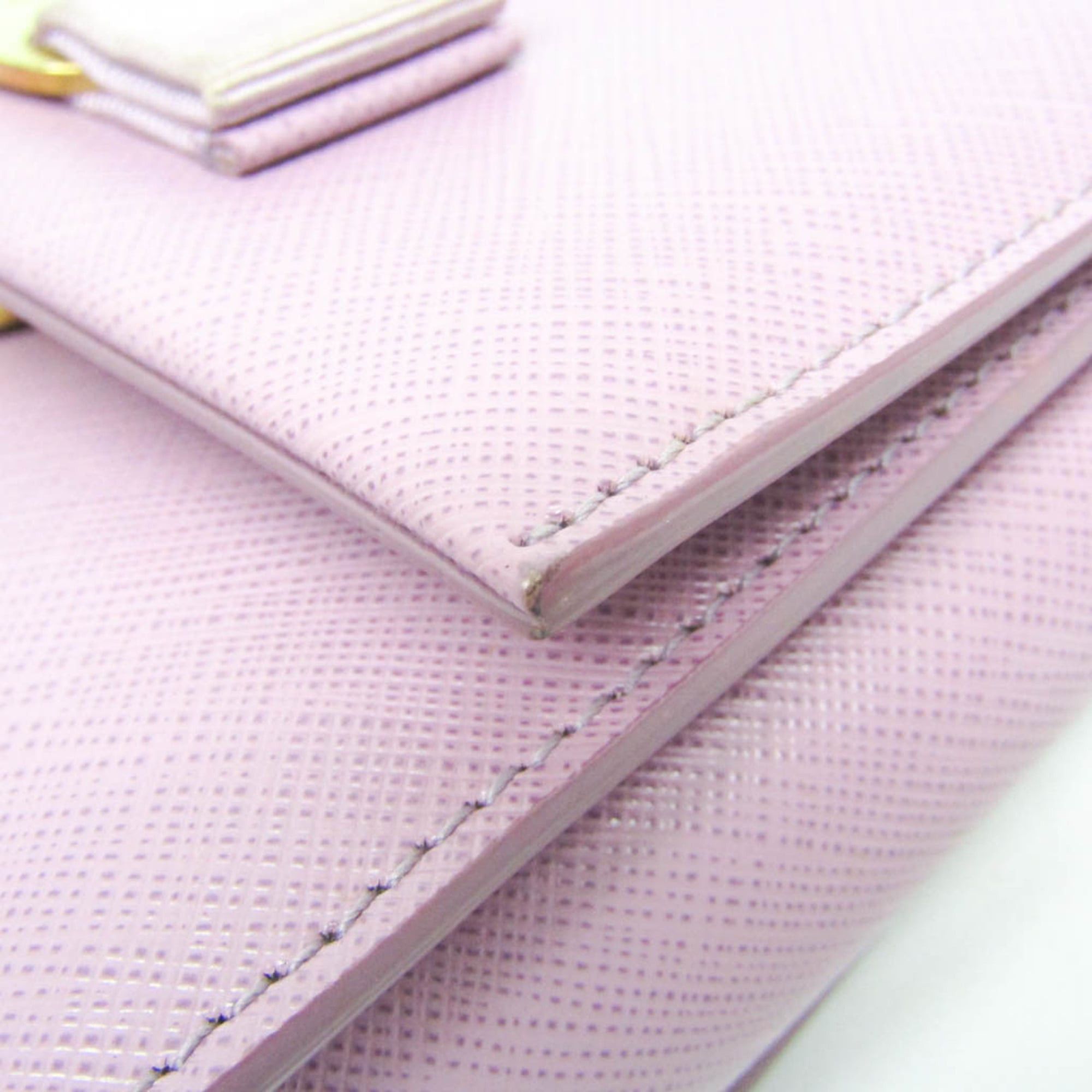Salvatore Ferragamo Salvatore Ferragamo Vara Mini Chain Shoulder Bag AU-21 E479 Women's Leather Shoulder Bag Light Purple Size ONE SIZE - 5 Thumbnail