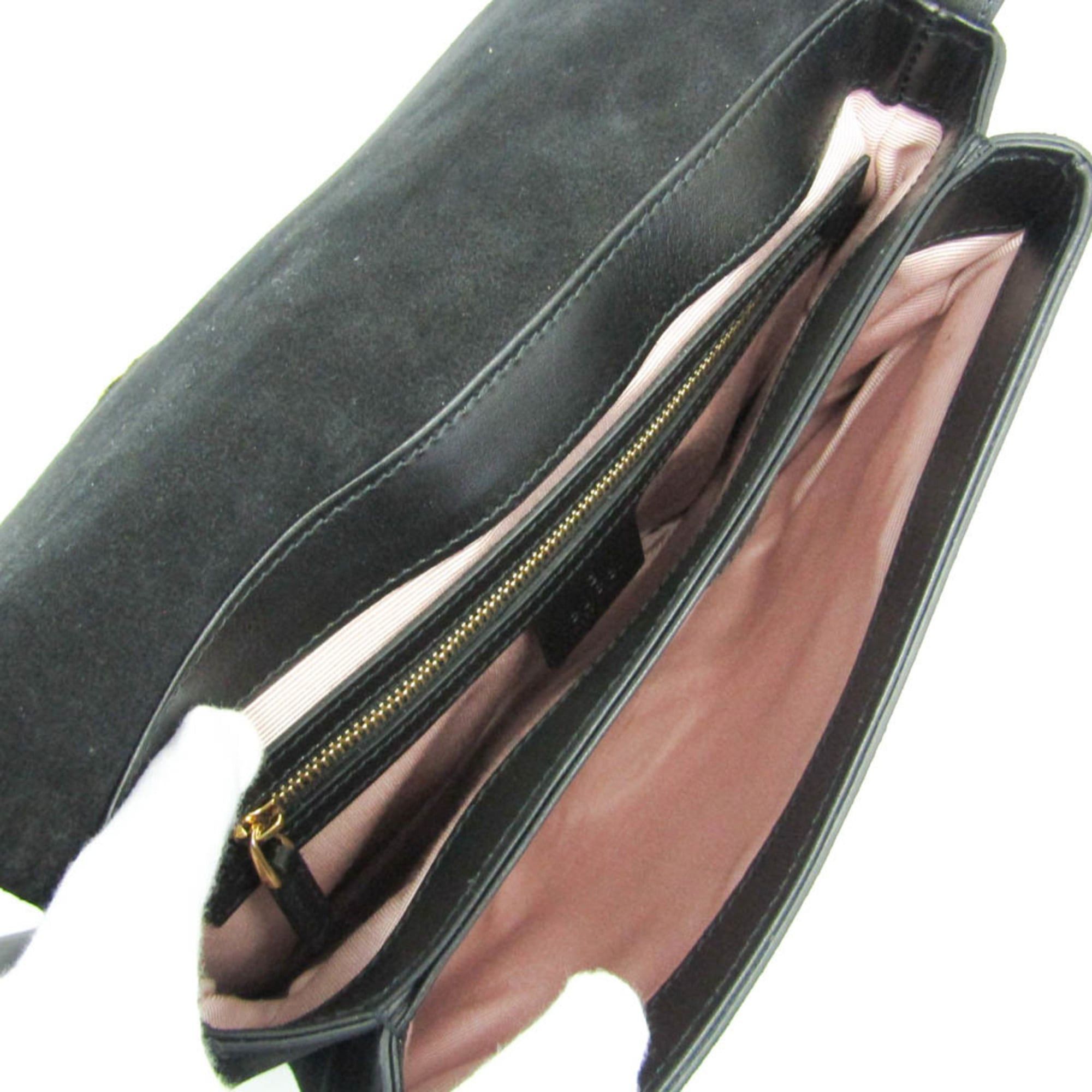Gucci Gucci Arli 550126 Women's Leather,Suede Shoulder Bag Black Size ONE SIZE - 3 Thumbnail