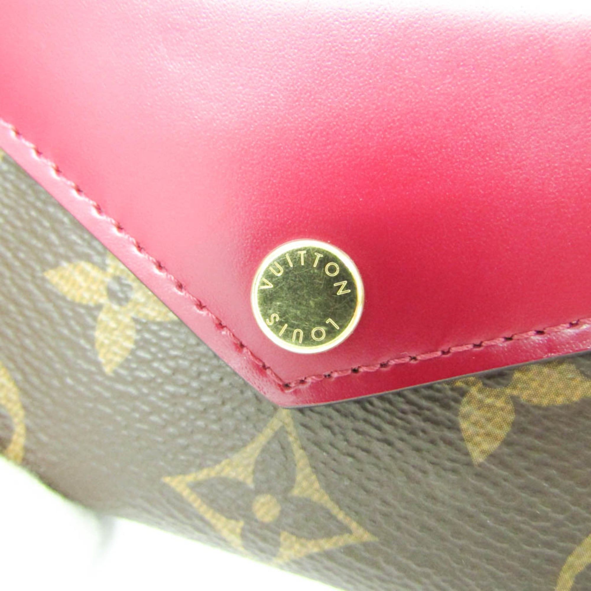 Louis Vuitton Louis Vuitton Monogram Zoe Wallet M62932 Women's Monogram,Leather Wallet (tri-fold) Brown,Fuchsia Size ONE SIZE - 9 Thumbnail
