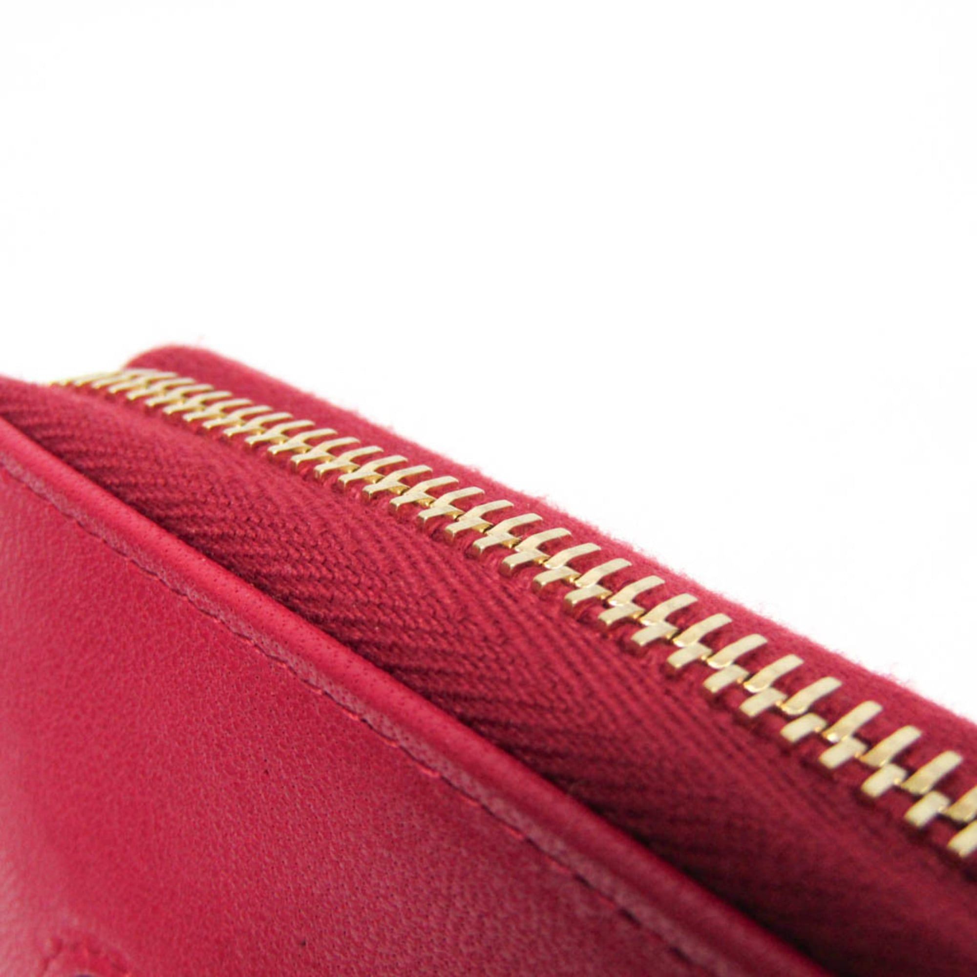 Chanel Chanel Mademoiselle V Stitch Women's Lambskin Long Wallet (bi-fold) Pink Size ONE SIZE - 11 Thumbnail