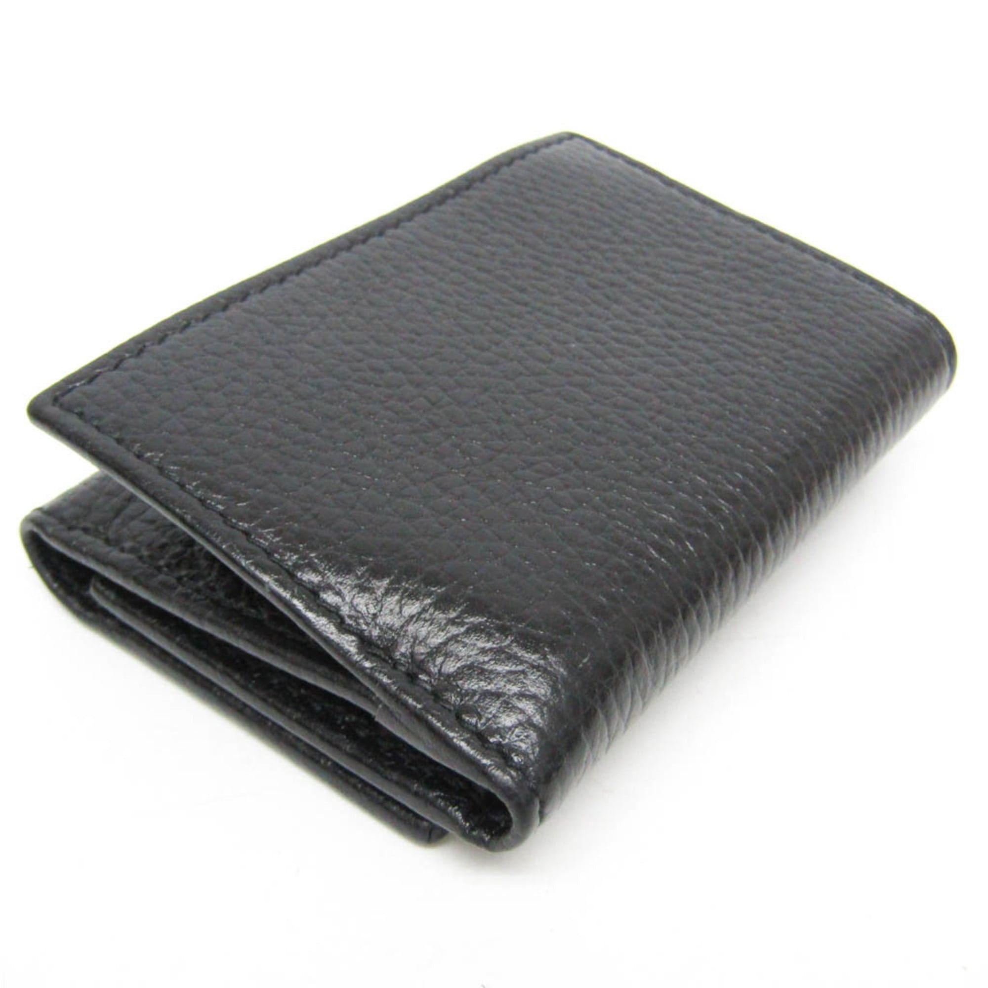 Gucci Gucci PETITE MARMONT 644407 Women's Leather Wallet (tri-fold) Black Size ONE SIZE - 6 Thumbnail