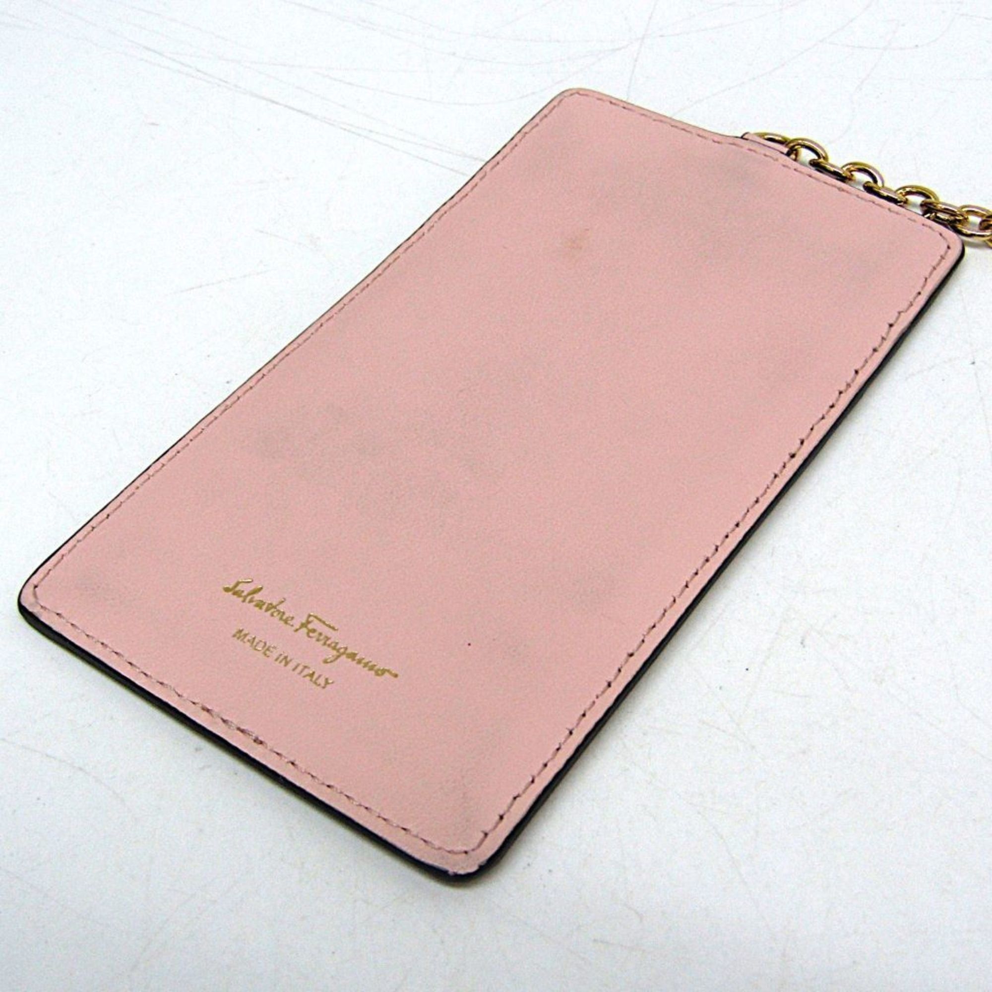 Salvatore Ferragamo Salvatore Ferragamo Vara Phone Pouch JP-22 0381 Women's Leather Shoulder Bag Off-white,Pink,Red Color Size ONE SIZE - 17 Thumbnail