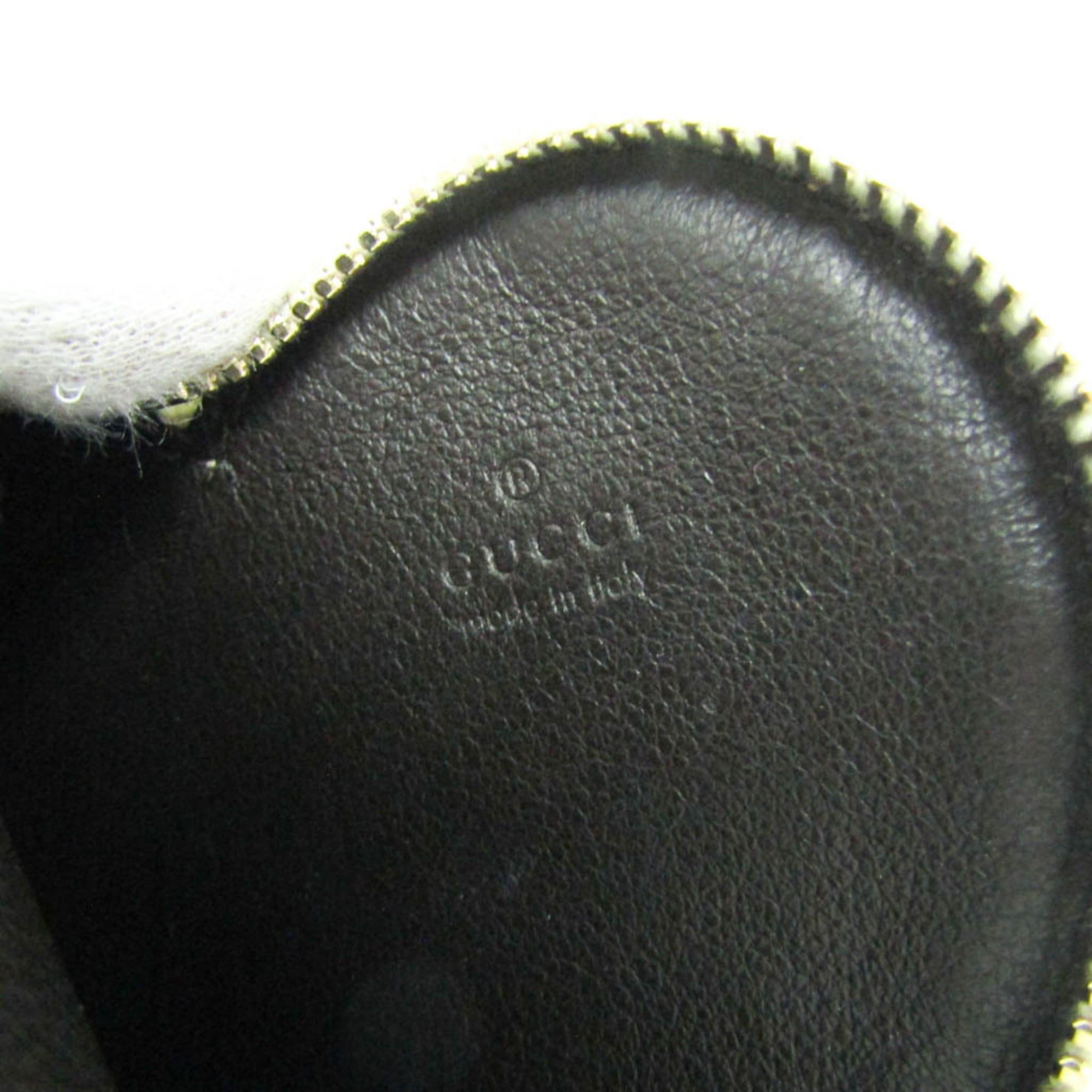 Gucci Gucci Heart Motif 152615 Women's GG Canvas,Leather Coin Purse/coin Case Beige,Off-white Size ONE SIZE - 8 Thumbnail