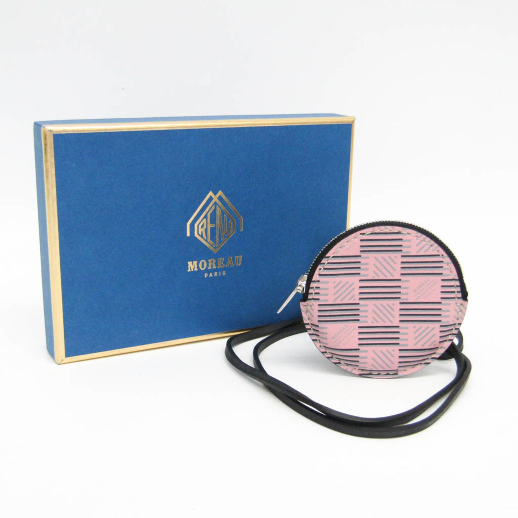 Other Moreau Women,Men Leather Coin Purse/coin Case Black,Pink Size ONE SIZE - 2 Thumbnail