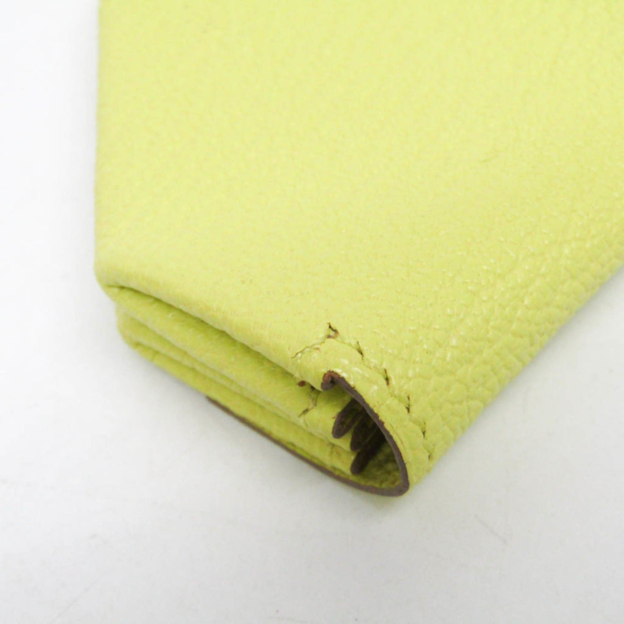 Hermes Hermes LE 24 Men,Women Chevre Leather Coin Purse/coin Case Yellow Size ONE SIZE - 7 Thumbnail
