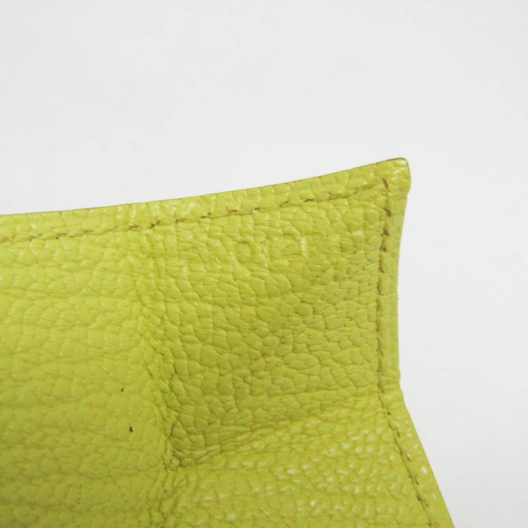 Hermes Hermes LE 24 Men,Women Chevre Leather Coin Purse/coin Case Yellow Size ONE SIZE - 9 Thumbnail