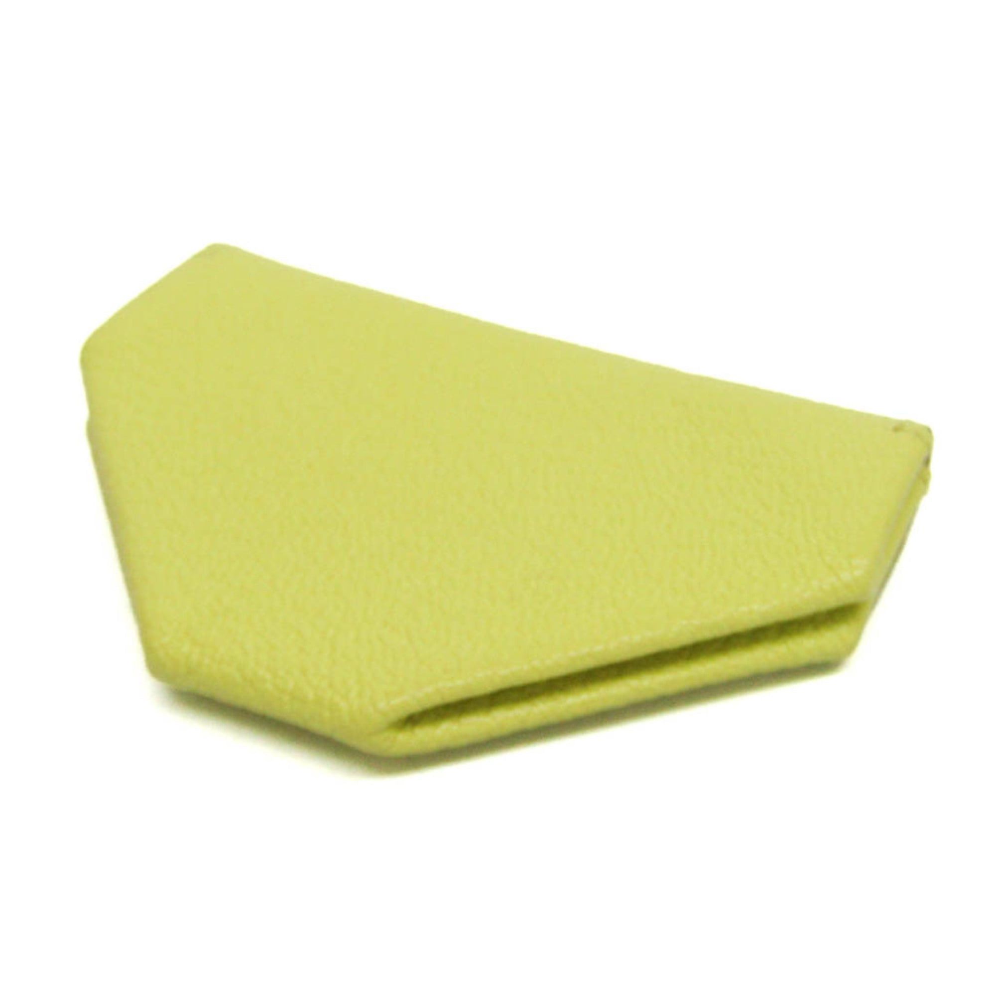 Hermes Hermes LE 24 Men,Women Chevre Leather Coin Purse/coin Case Yellow Size ONE SIZE - 3 Thumbnail