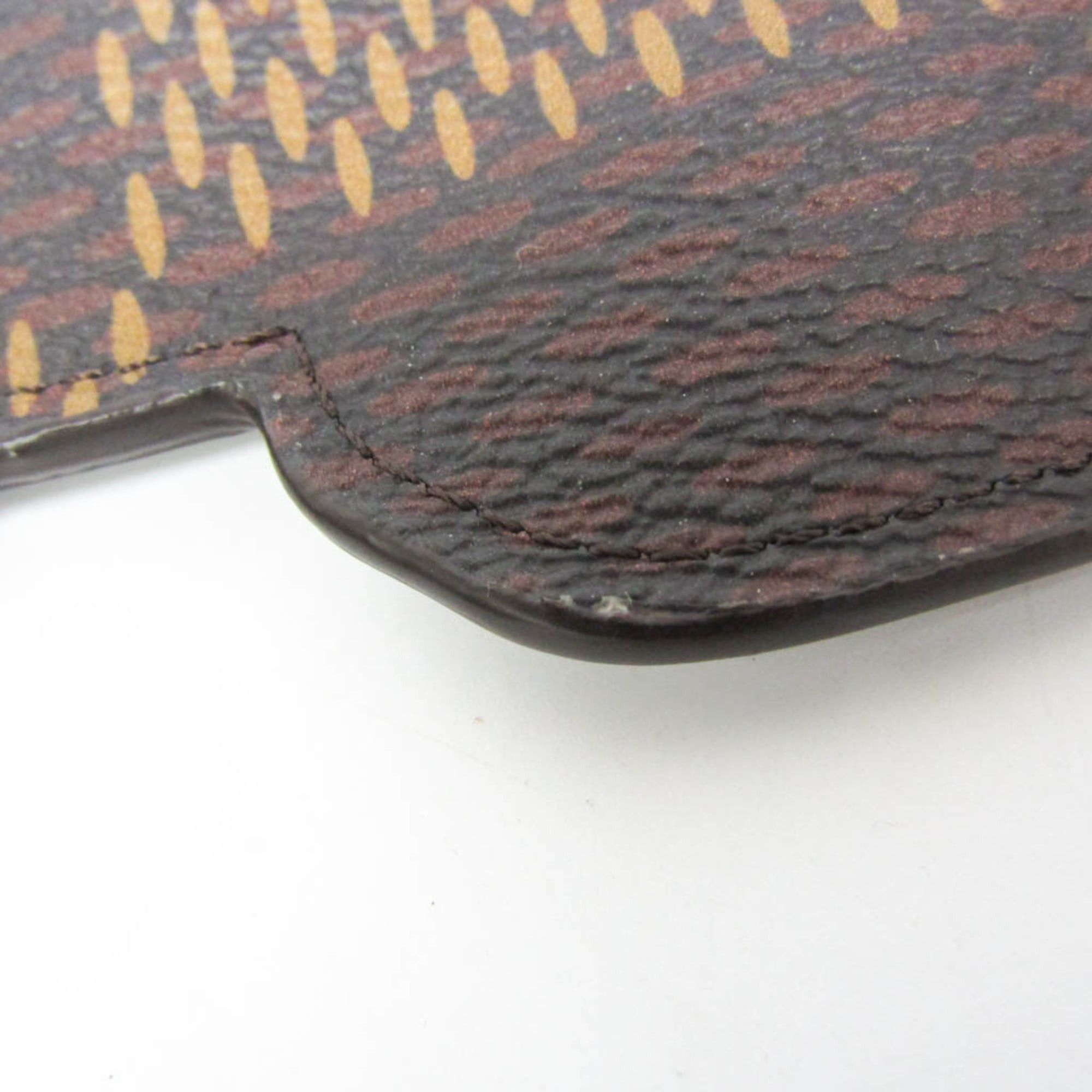 Louis Vuitton Louis Vuitton Damier Giant Bear Coin Card Folder NIGO Collaboration N60387 Women,Men Damier Canvas,Leather Coin Purse/coin Case Damier Canvas,Dark Brown,Yellow Size ONE SIZE - 4 Thumbnail