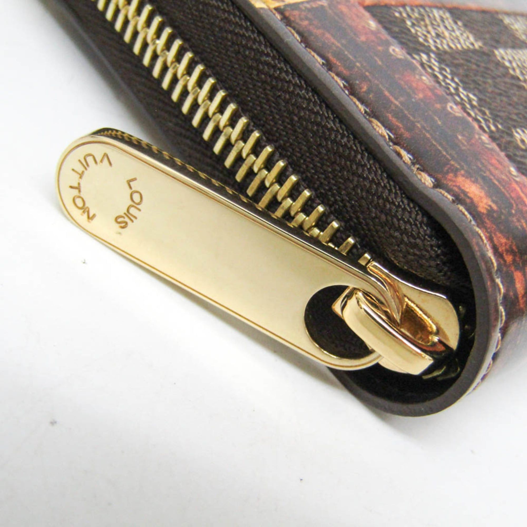 Louis Vuitton Louis Vuitton Damier Trompe-L'Oeil Zippy Wallet M63490 Men,Women Coated Canvas Long Wallet (bi-fold) Brown,Red Color Size ONE SIZE - 7 Thumbnail