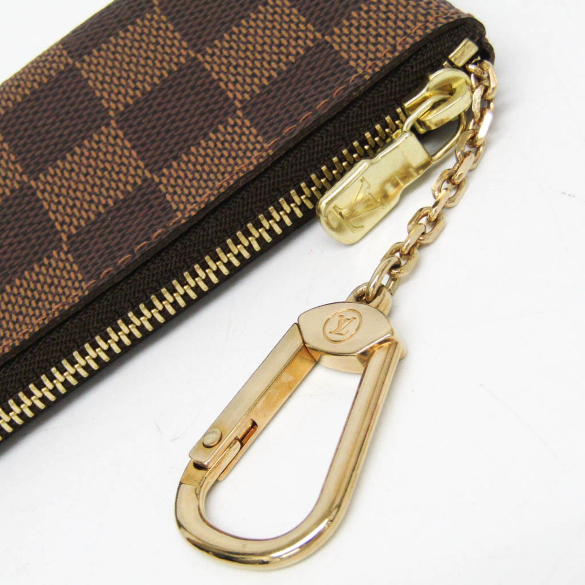Louis Vuitton Louis Vuitton Damier Key Pouch N62658 Men,Women Damier Canvas Coin Purse/coin Case Brown,Ebene Size ONE SIZE - 6 Thumbnail