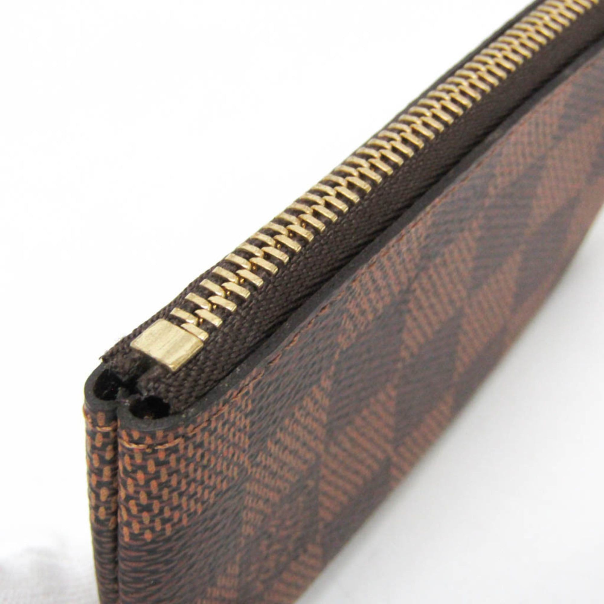 Louis Vuitton Louis Vuitton Damier Pochette Kure N62658 Men,Women Damier Canvas Coin Purse/coin Case Ebene Size ONE SIZE - 6 Thumbnail