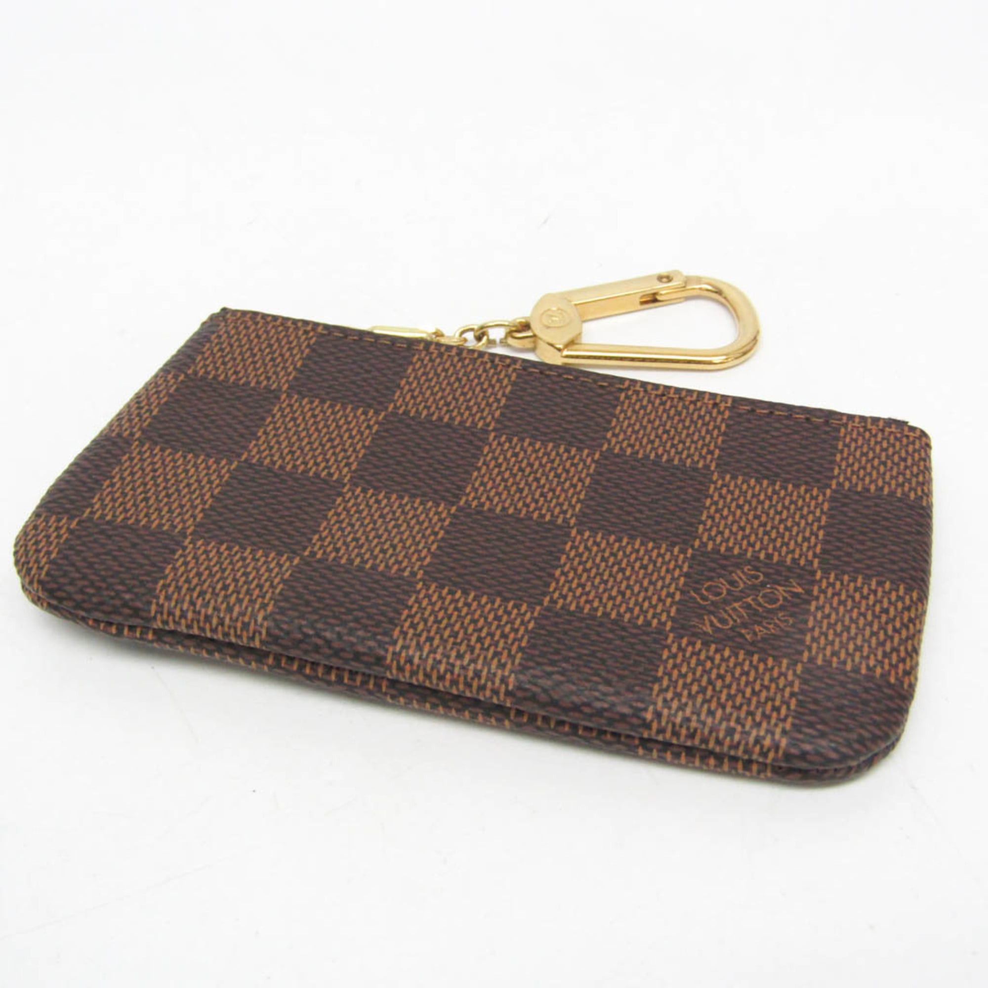 Louis Vuitton Louis Vuitton Damier Pochette Kure N62658 Men,Women Damier Canvas Coin Purse/coin Case Ebene Size ONE SIZE - 4 Thumbnail
