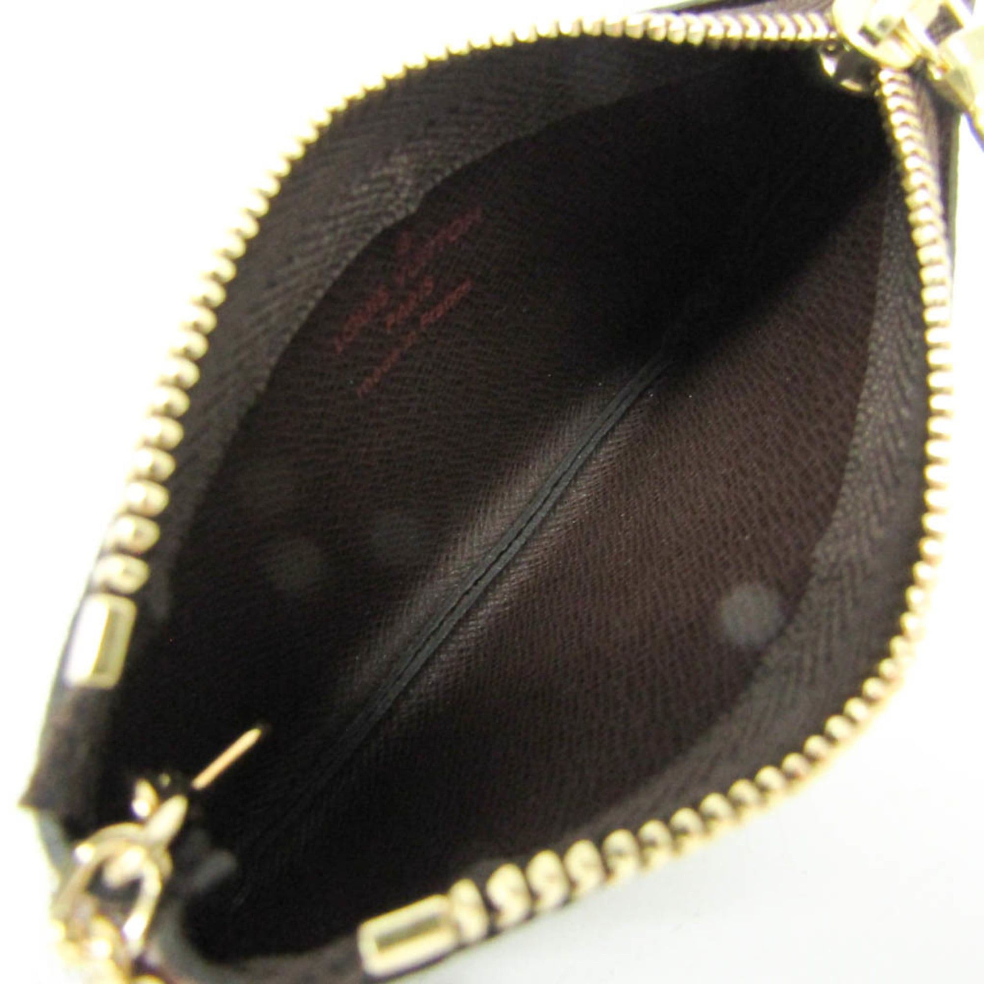 Louis Vuitton Louis Vuitton Damier Pochette Kure N62658 Men,Women Damier Canvas Coin Purse/coin Case Ebene Size ONE SIZE - 3 Thumbnail