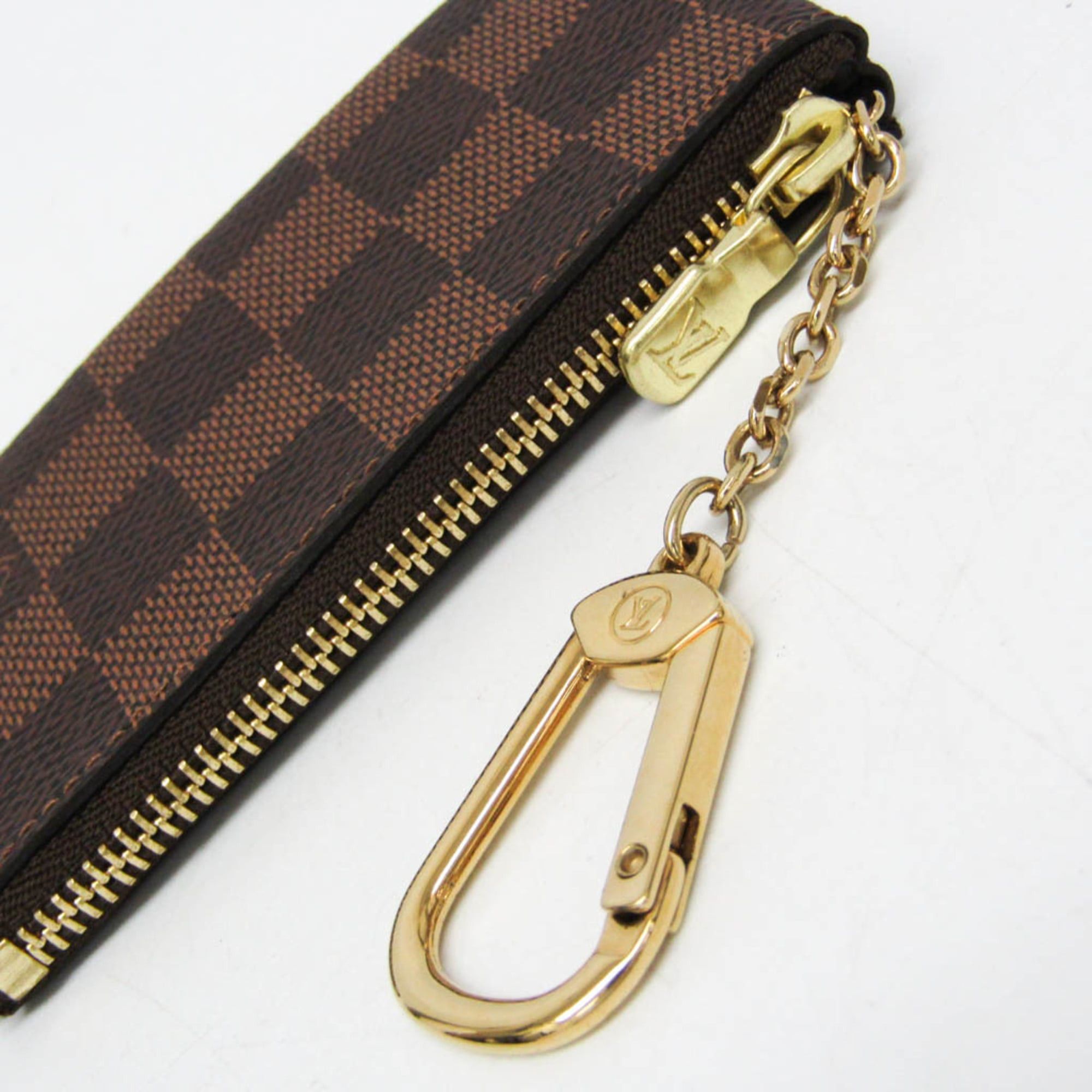 Louis Vuitton Louis Vuitton Damier Pochette Kure N62658 Men,Women Damier Canvas Coin Purse/coin Case Ebene Size ONE SIZE - 5 Thumbnail