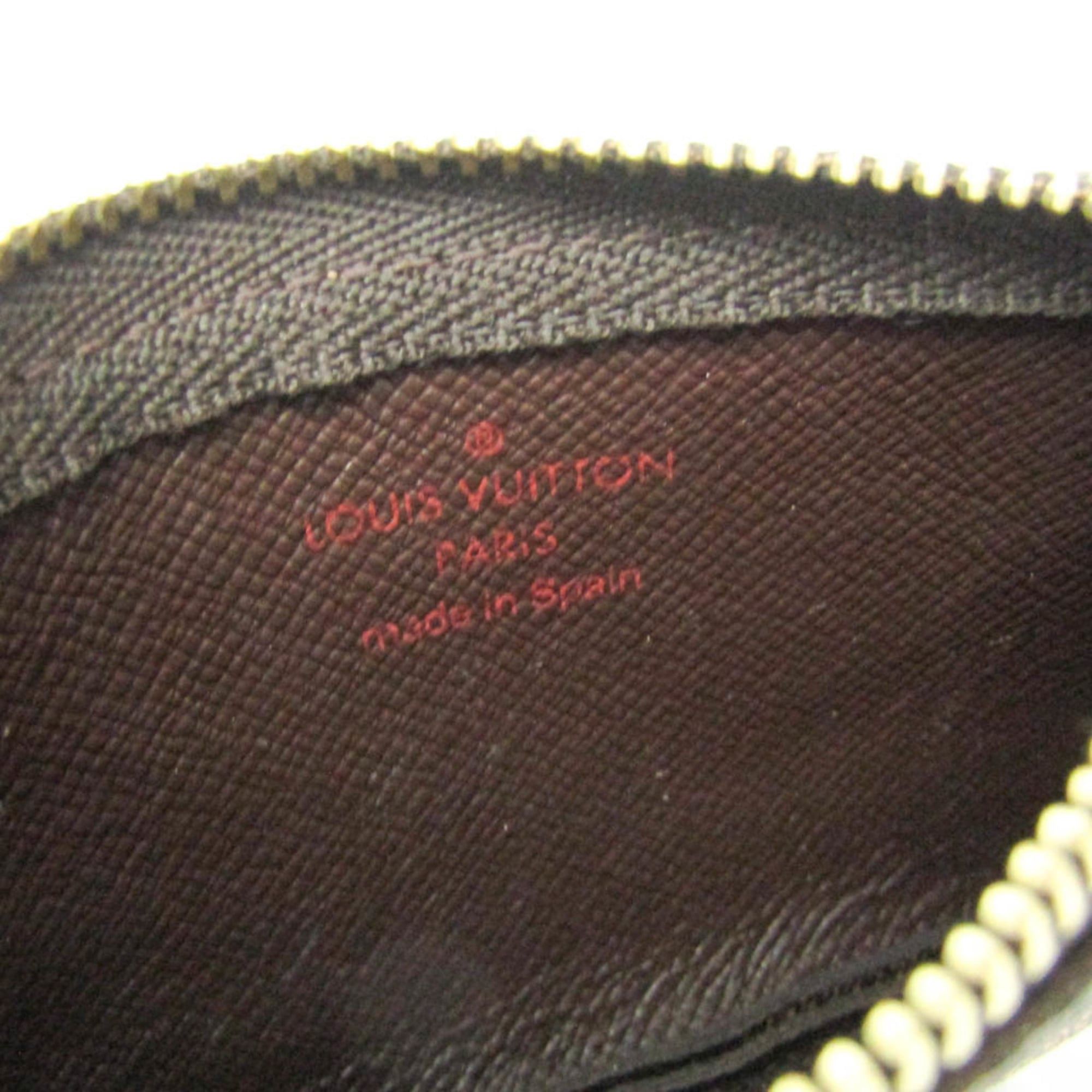 Louis Vuitton Louis Vuitton Damier Key Pouch N62658 Men,Women Damier Canvas Coin Purse/coin Case Brown,Ebene Size ONE SIZE - 6 Thumbnail