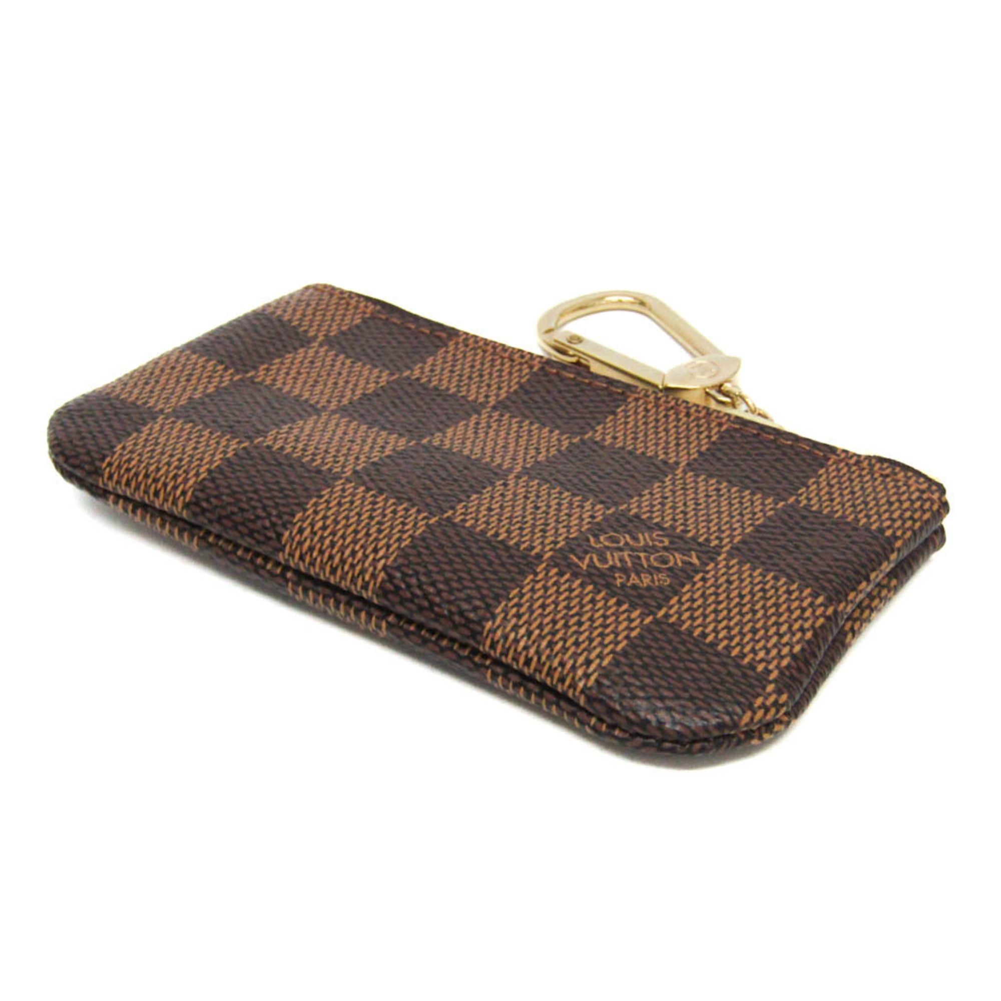 Louis Vuitton Louis Vuitton Damier Key Pouch N62658 Men,Women Damier Canvas Coin Purse/coin Case Brown,Ebene Size ONE SIZE - 2 Thumbnail