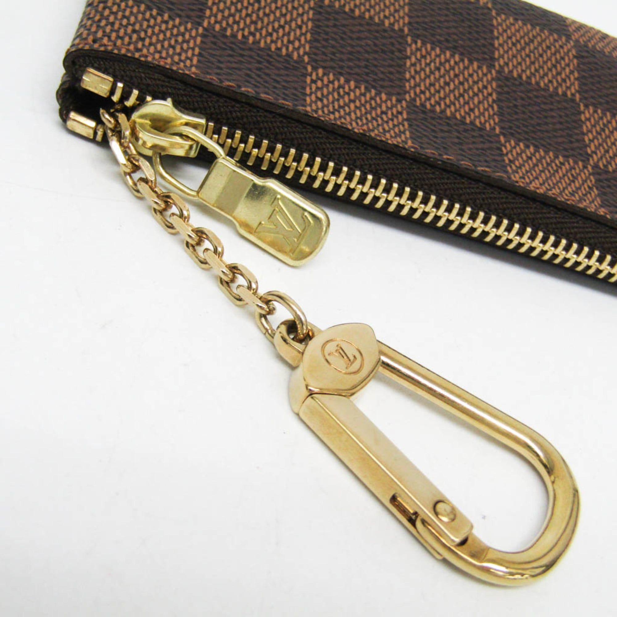 Louis Vuitton Louis Vuitton Damier Key Pouch N62658 Men,Women Damier Canvas Coin Purse/coin Case Brown,Ebene Size ONE SIZE - 5 Thumbnail