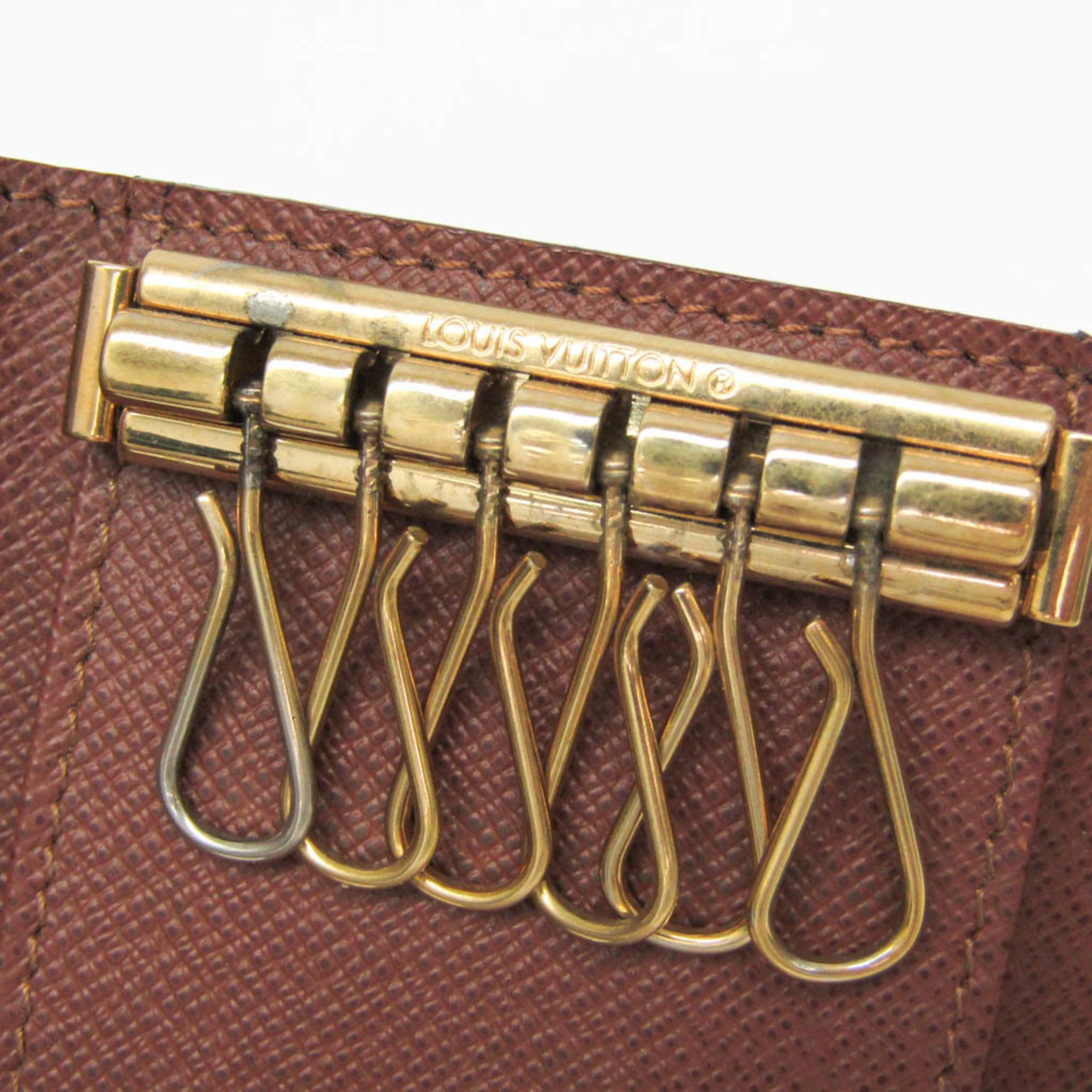 Louis Vuitton Louis Vuitton Monogram Key Holder 6 M62630 Men,Women Monogram Key Case Brown Size ONE SIZE - 10 Thumbnail