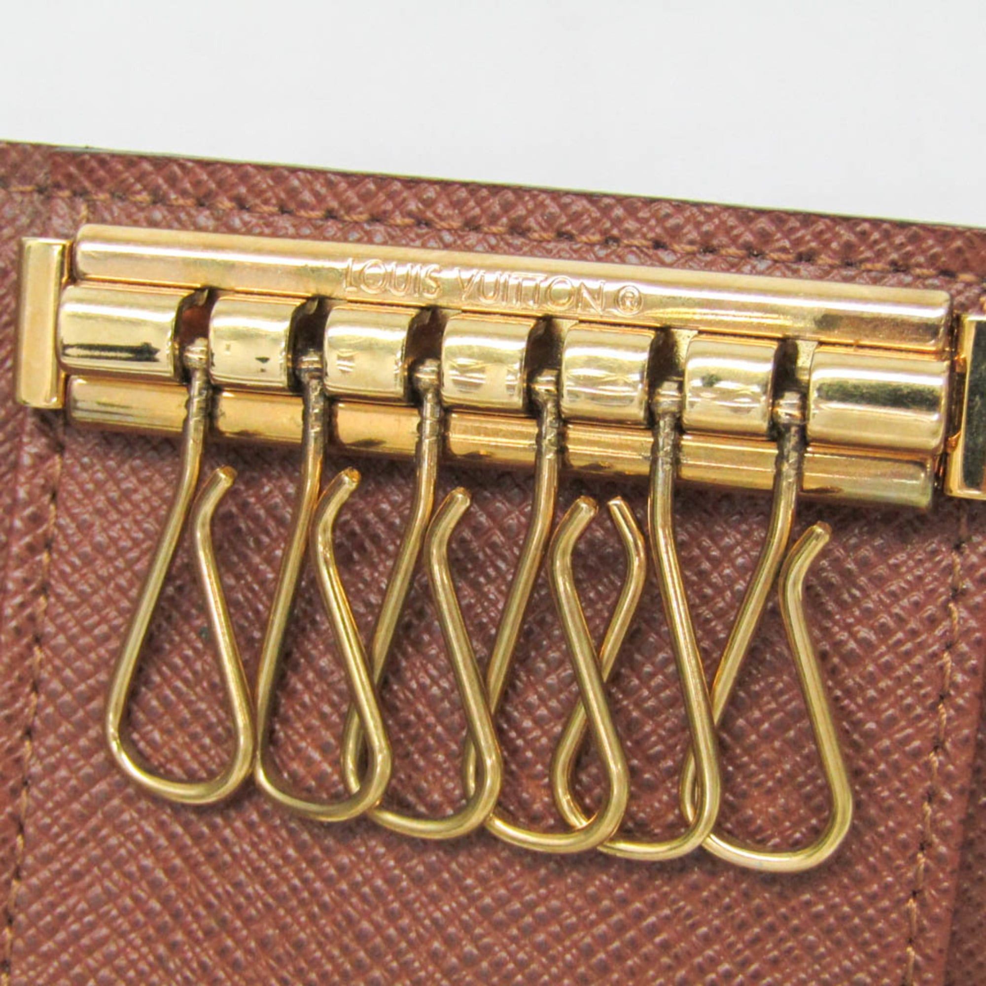 Louis Vuitton Louis Vuitton Monogram Key Holder 6 M62630 Men,Women Monogram Key Case Brown Size ONE SIZE - 9 Thumbnail