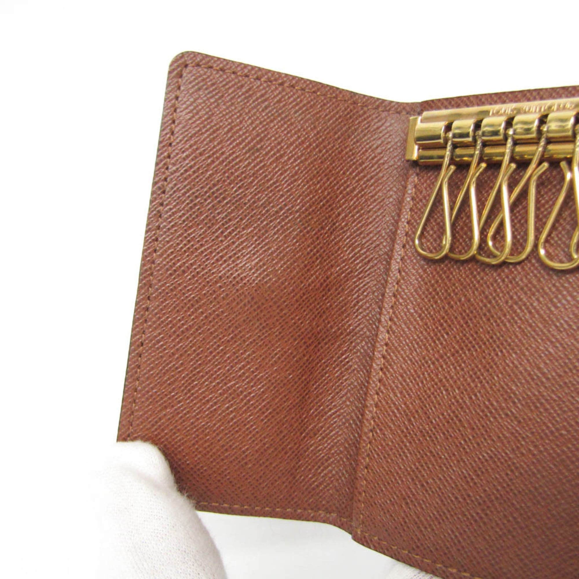 Louis Vuitton Louis Vuitton Monogram Key Holder 6 M62630 Men,Women Monogram Key Case Brown Size ONE SIZE - 8 Thumbnail