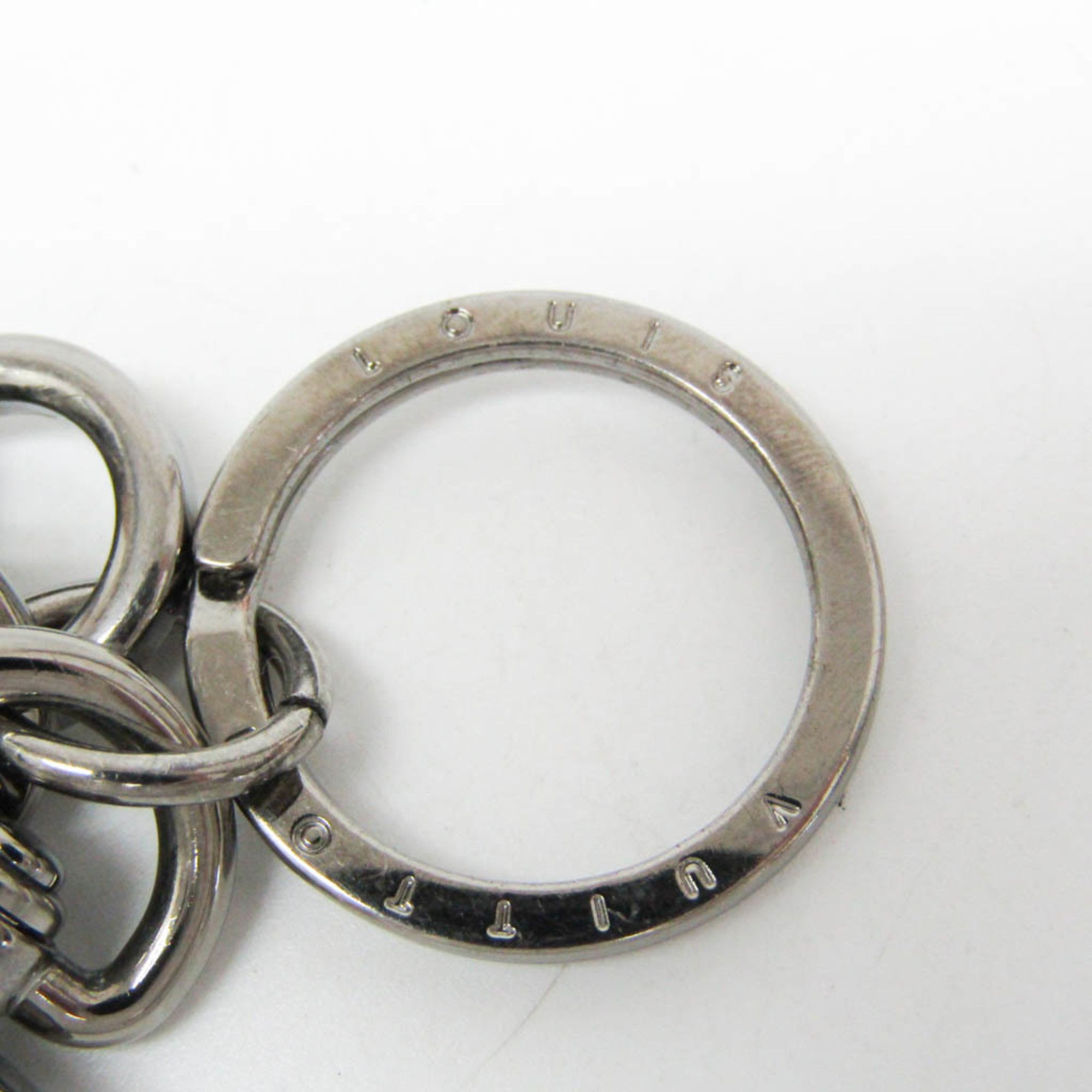 Louis Vuitton Louis Vuitton Monogram Eclipse Dragonne Key Ring M61950 Keyring (Gunmetal,Monogram Eclipse) Size ONE SIZE - 9 Thumbnail