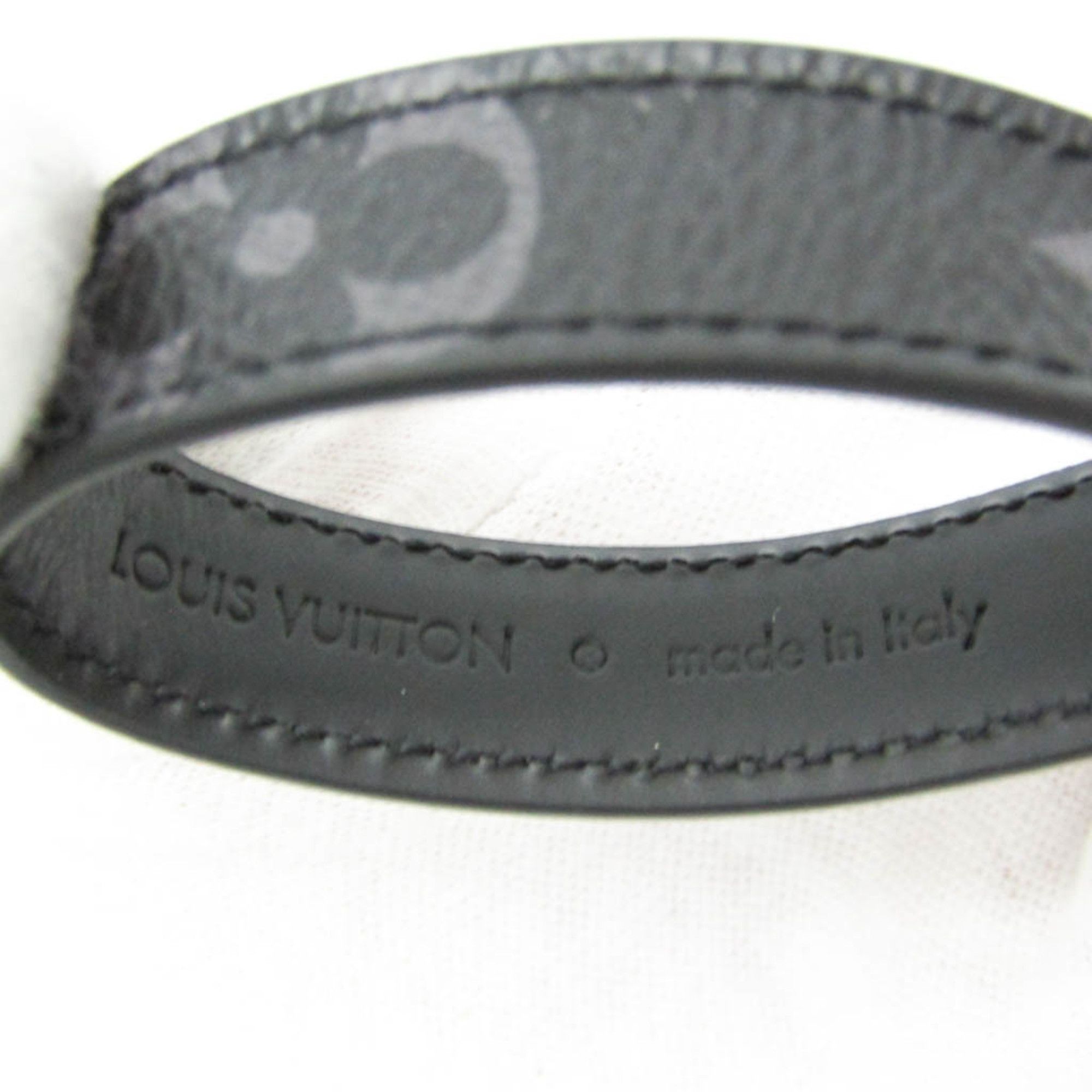 Louis Vuitton Louis Vuitton Monogram Eclipse Dragonne Key Ring M61950 Keyring (Gunmetal,Monogram Eclipse) Size ONE SIZE - 10 Thumbnail