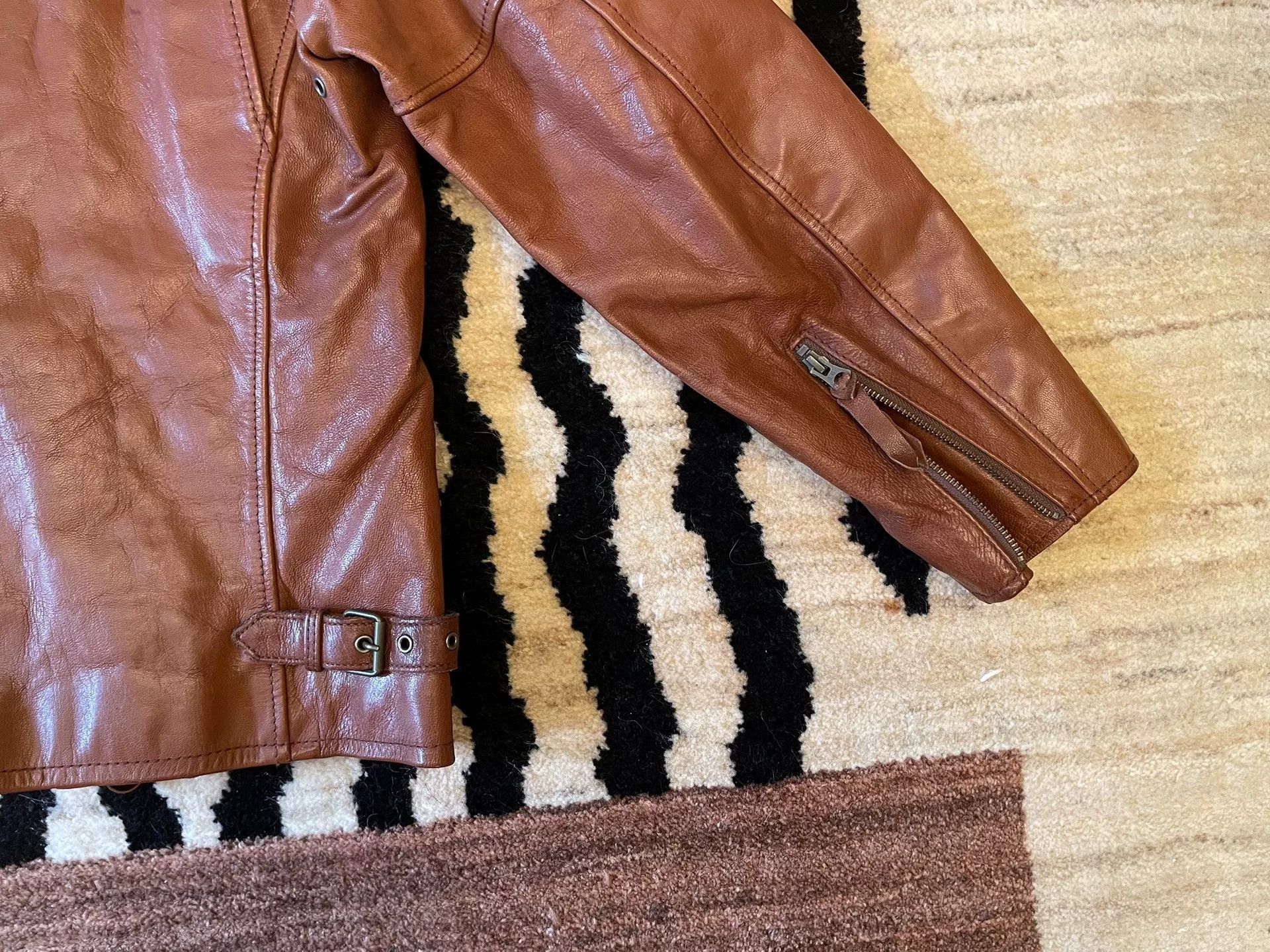 Schott Schott Goatskin Leather Moto Jacket Size US XL / EU 56 / 4 - 6 Thumbnail