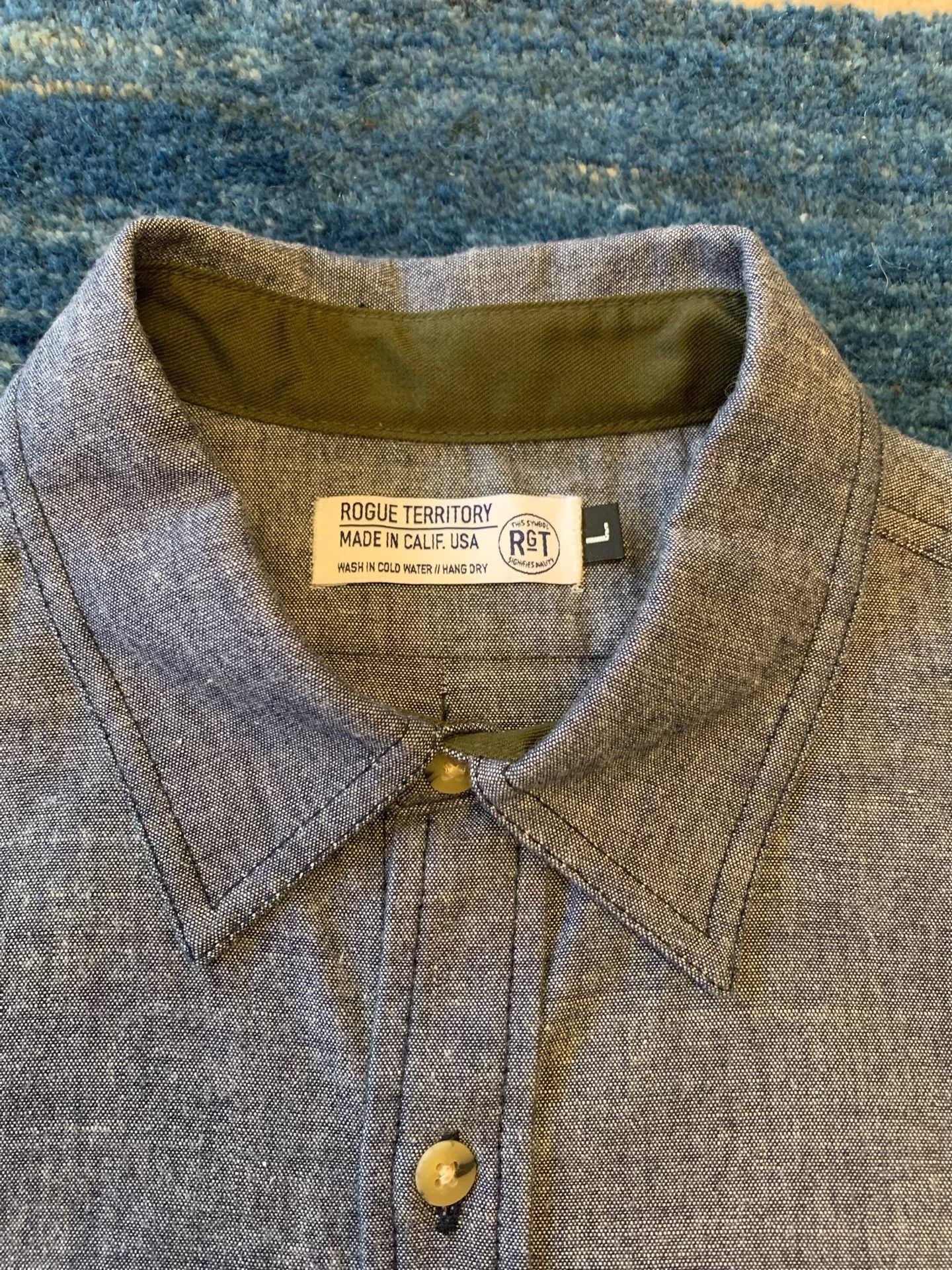 Rogue Territory RGT Rouge Territory Pepper Salt Work Shirt Size US L / EU 52-54 / 3 - 4 Thumbnail