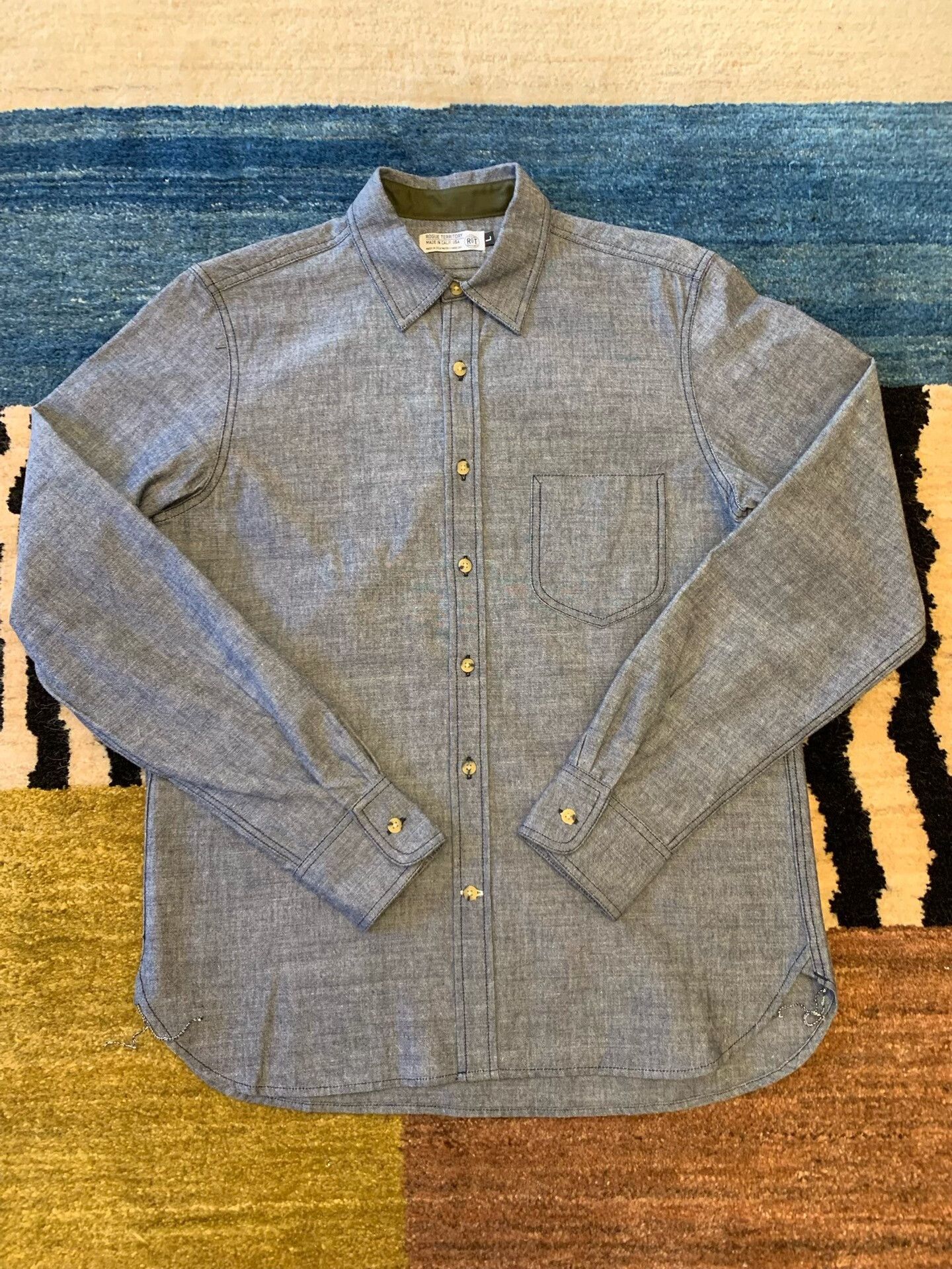 Rogue Territory RGT Rouge Territory Pepper Salt Work Shirt Size US L / EU 52-54 / 3 - 2 Thumbnail