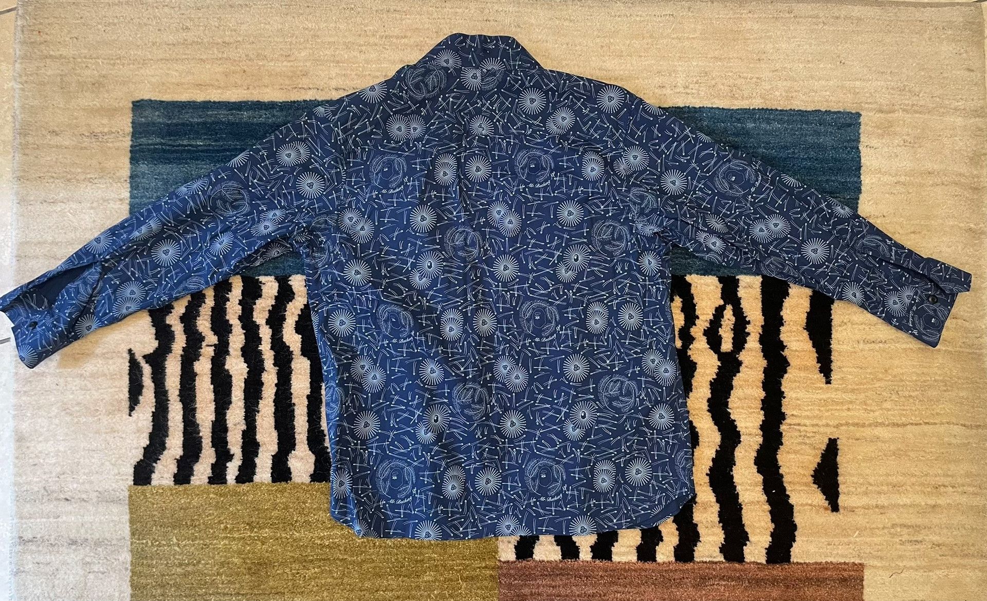 Bape Mr.Bathing Ape Indigo Kimono Shirt Size US L / EU 52-54 / 3 - 6 Thumbnail