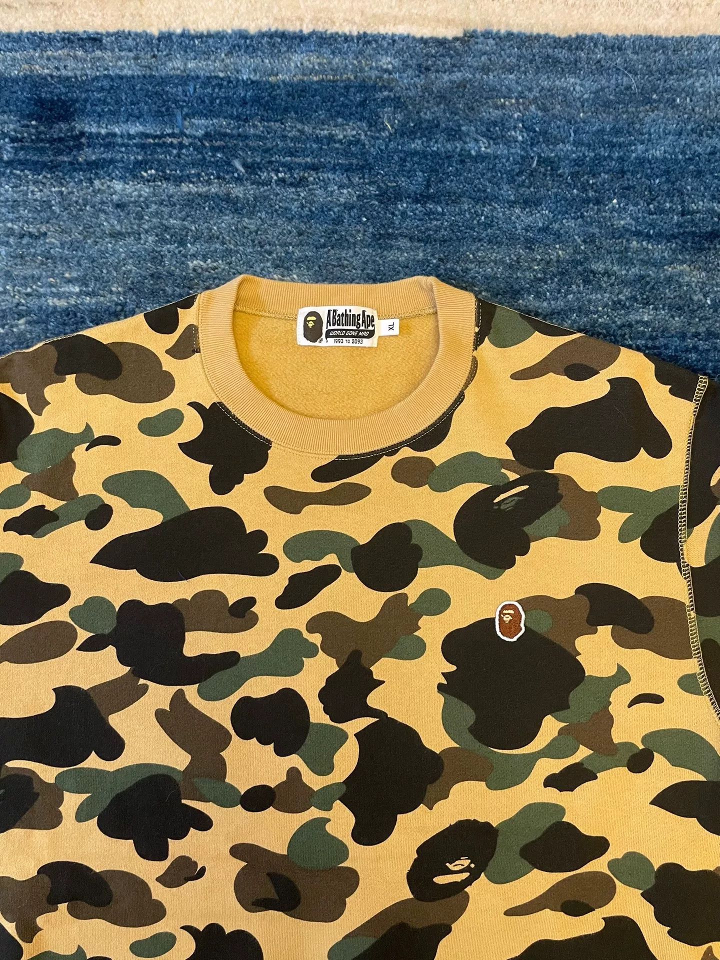 Bape Bape Classic Yellow Camo Crewneck Size US XL / EU 56 / 4 - 3 Thumbnail