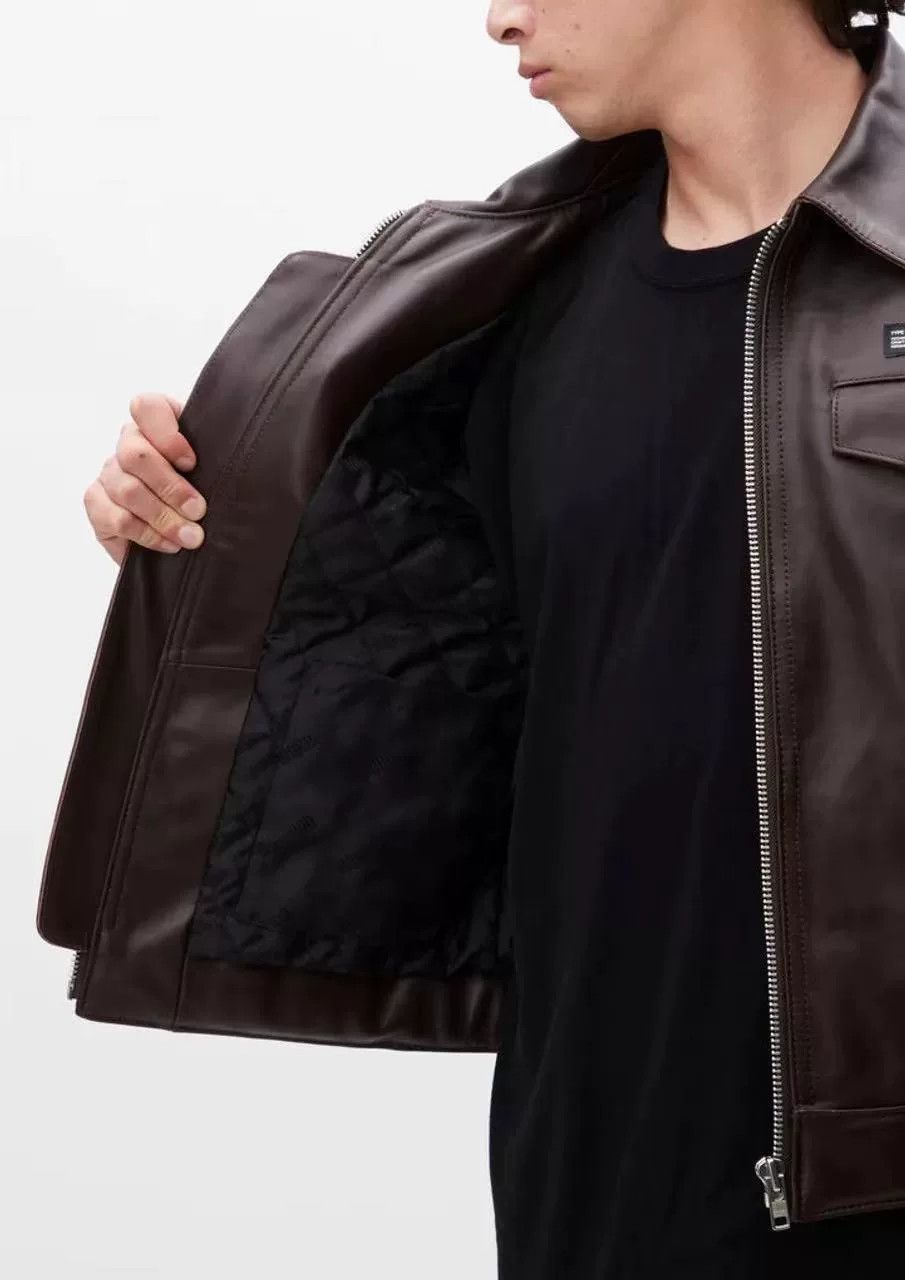 Neighborhood Neighborhood Brown Horse Leather Jacket Size US XL / EU 56 / 4 - 6 Thumbnail