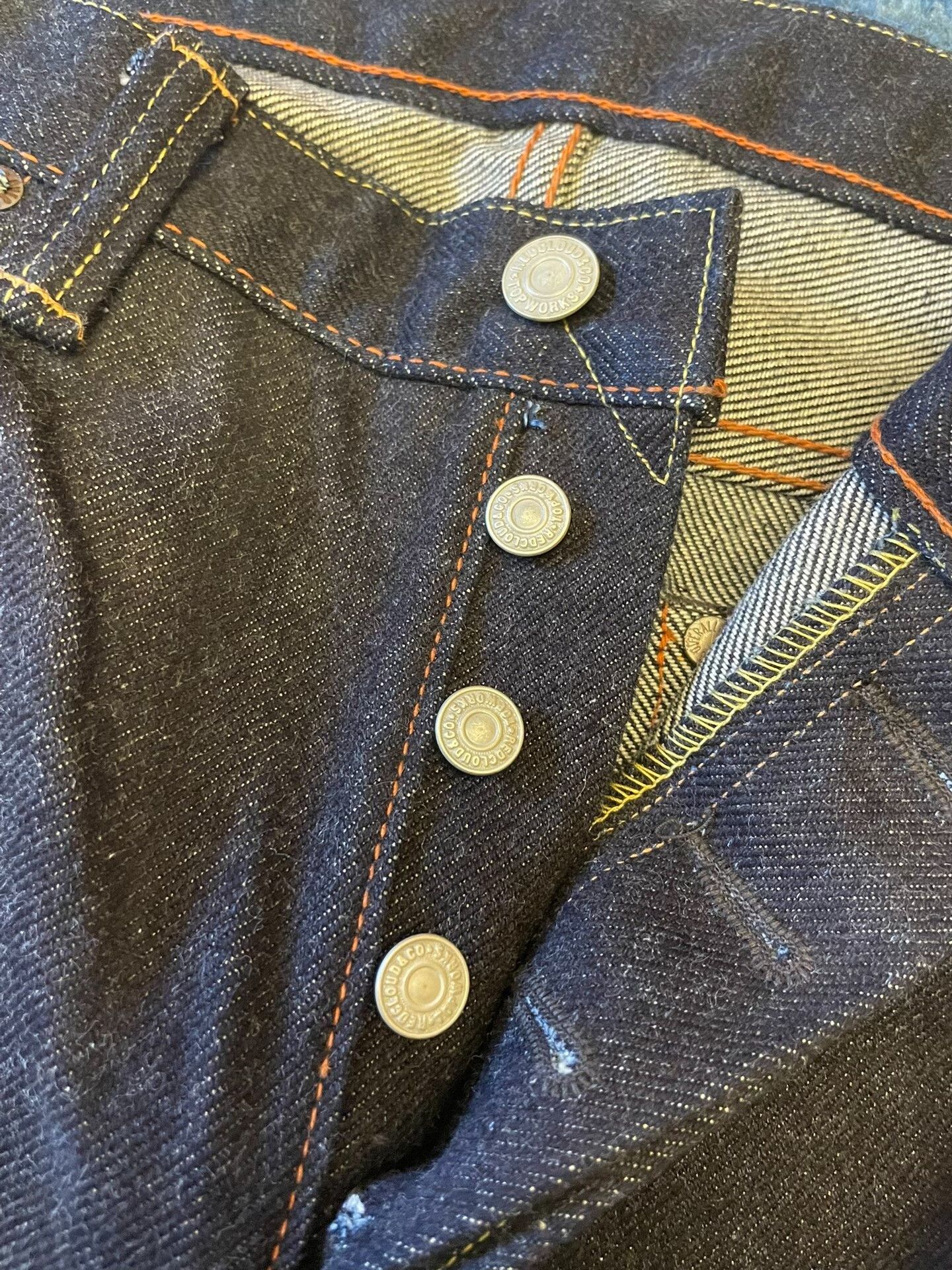 Red Clouds Collective Red Cloud 25oz Selvedge Raw Denim Jeans Size US 34 / EU 50 - 4 Thumbnail