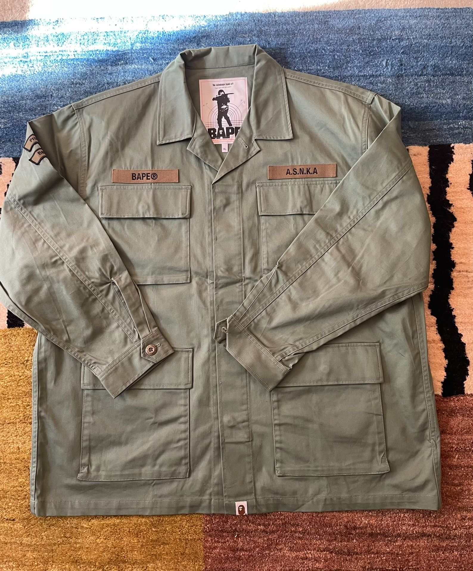 Bape Bape Four-Pocket Cargo Jacket Size US XL / EU 56 / 4 - 2 Thumbnail