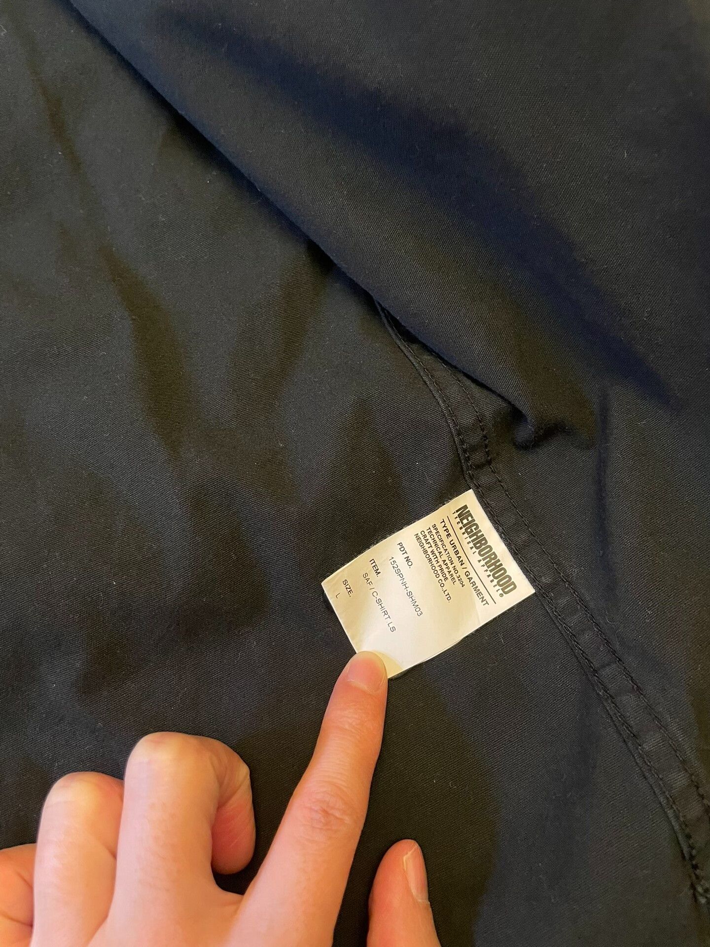Neighborhood Neighborhood Black Classic Shirt Jacket Size US L / EU 52-54 / 3 - 5 Thumbnail