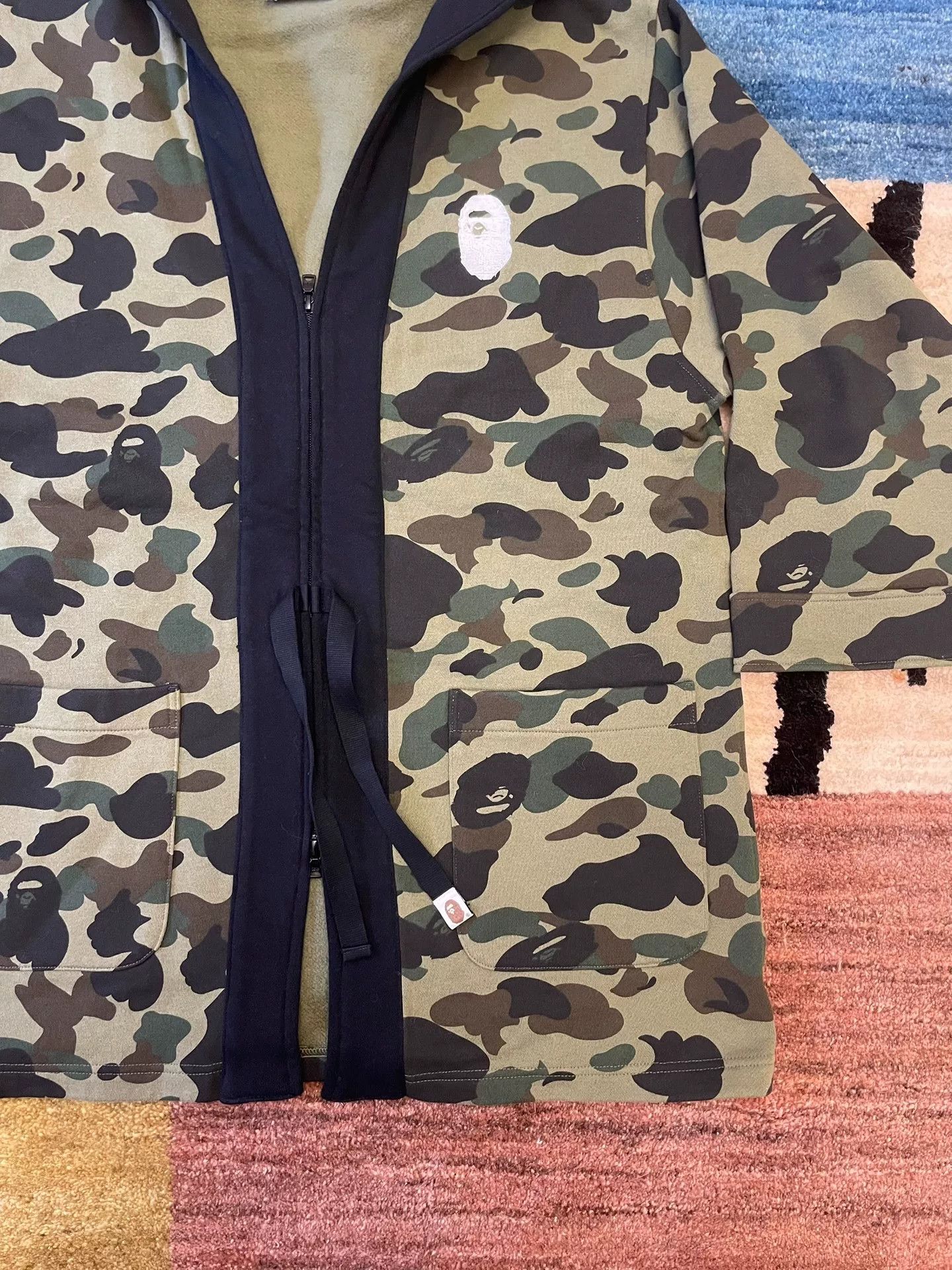Bape Bape Classic Green Camo Robe Coat Size US L / EU 52-54 / 3 - 4 Thumbnail