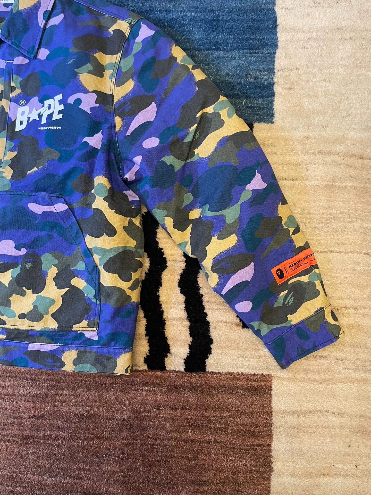 Bape Bape x Heron Preston Detroit Cotton Jacket Size US XL / EU 56 / 4 - 2 Thumbnail